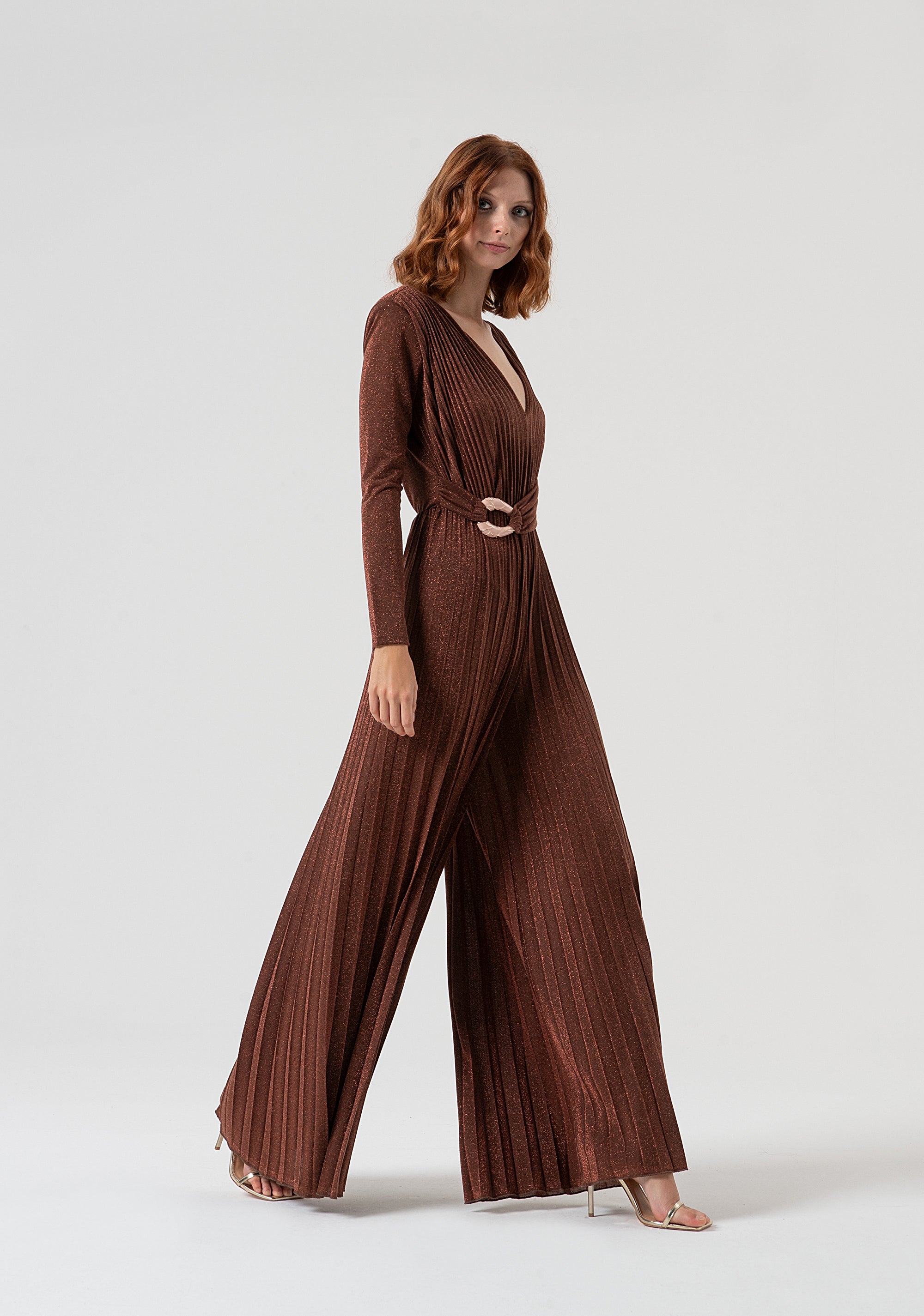 Overall regular fit made in fabric with plissè effect Fracomina FQ25WO2002W799Q7-639-3