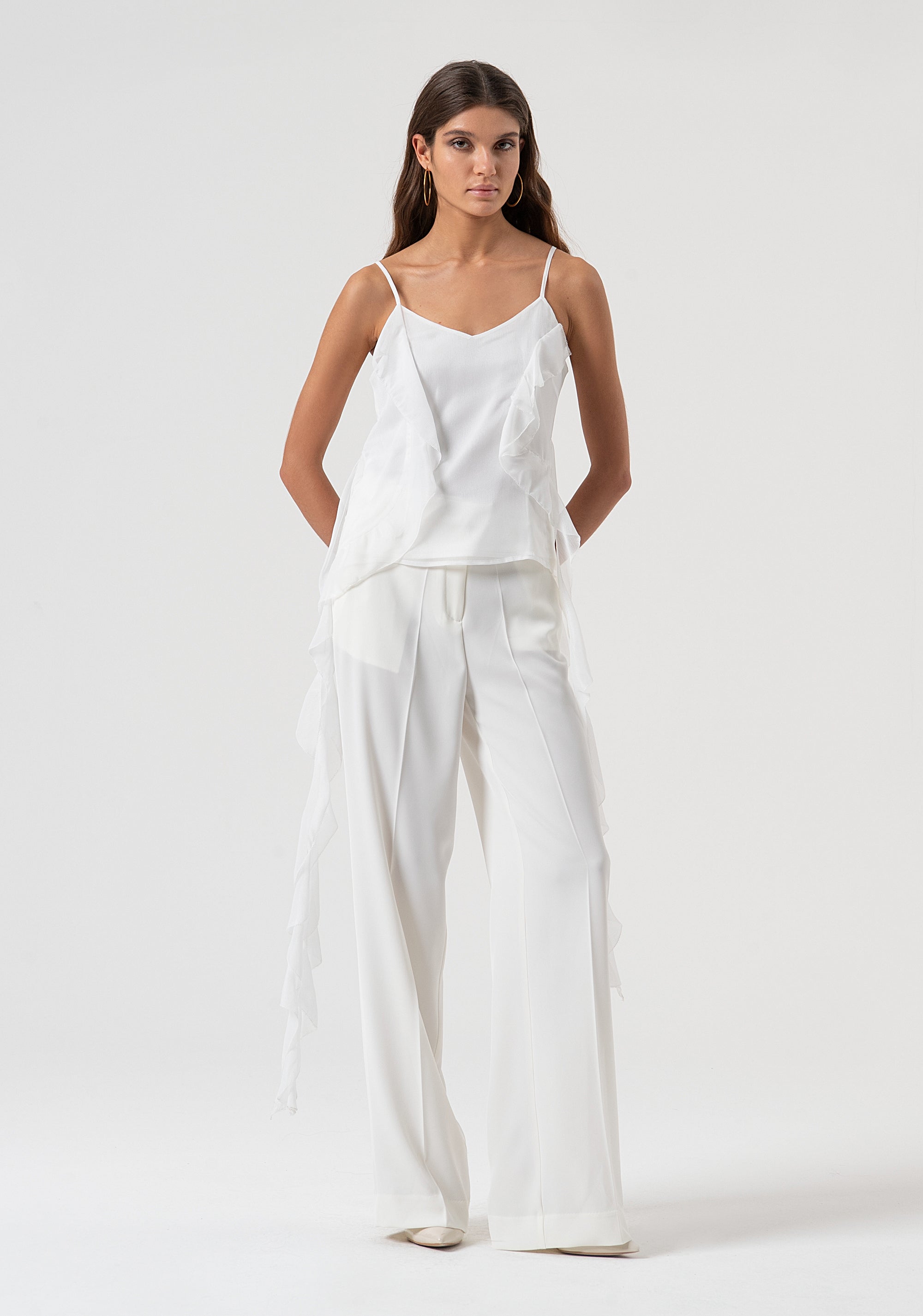 Tank top made in georgette Fracomina FQ25WT2001W41201-278-1