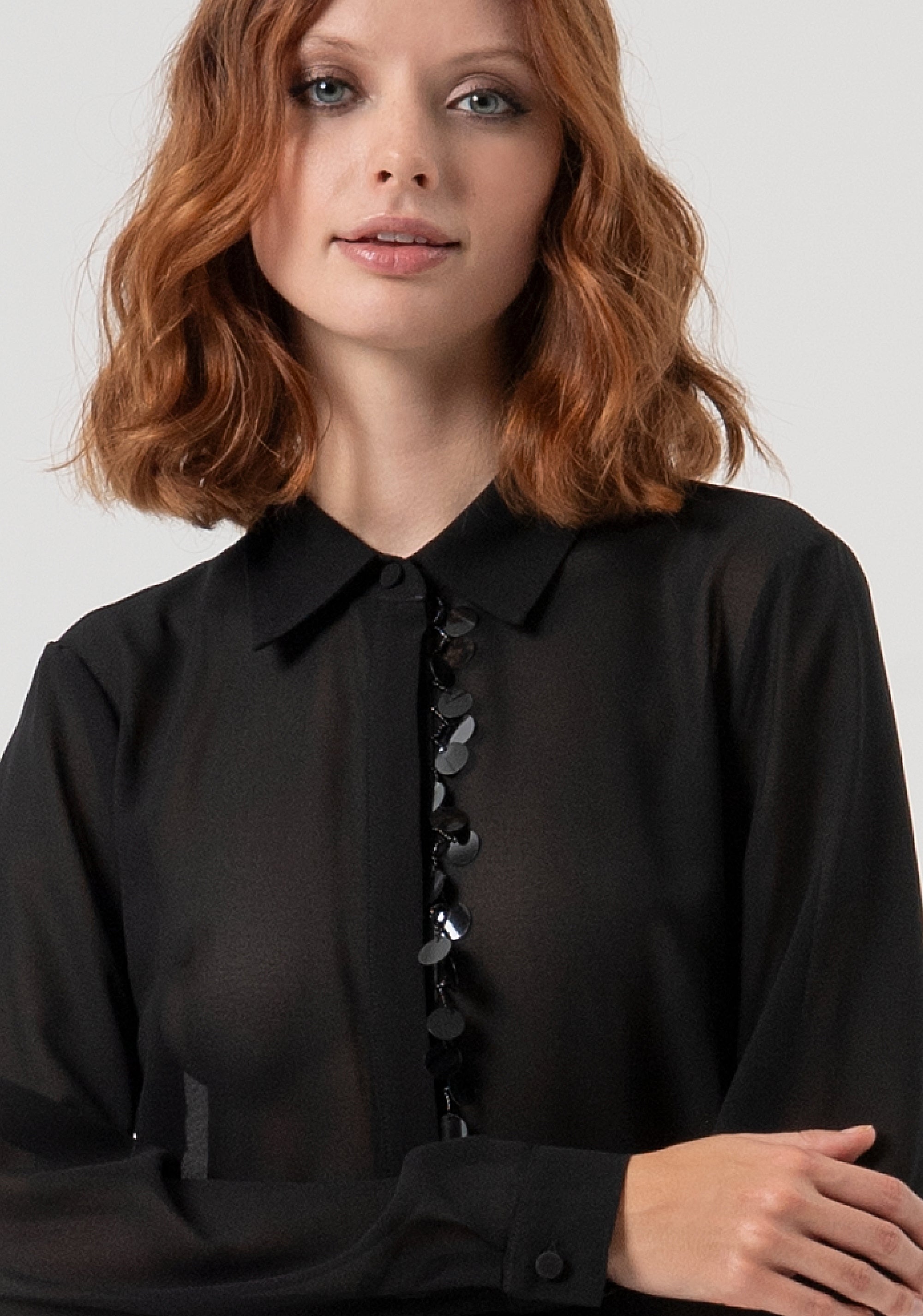 Shirt regular fit made in georgette Fracomina FQ25WT6001W412N6-053-3