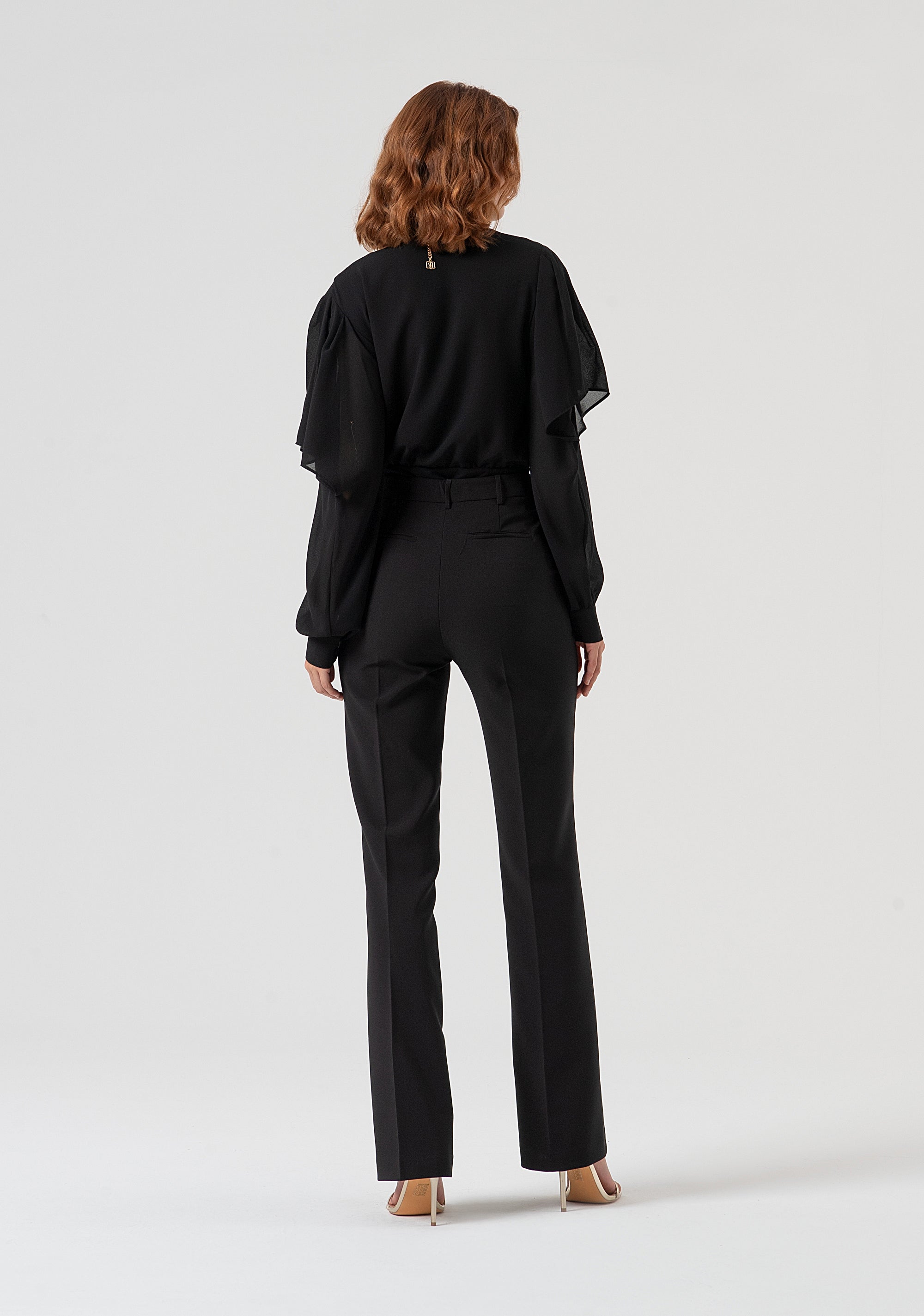 Bootcut pant with sequins at the pockets Fracomina FQ25WVA001W429R9-053-4