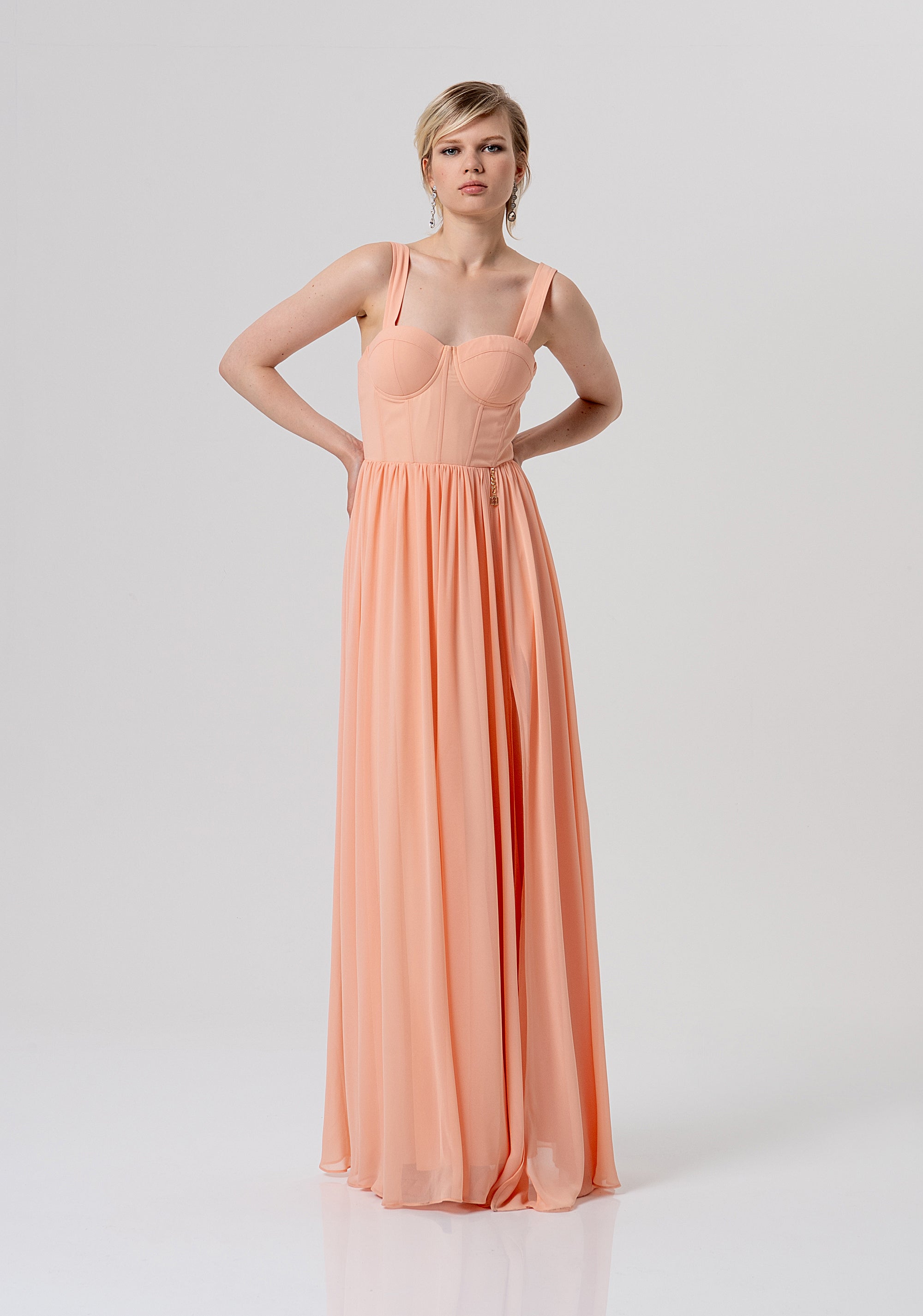 Long sleeveless dress Fracomina FQ26SD3006W41201-444
