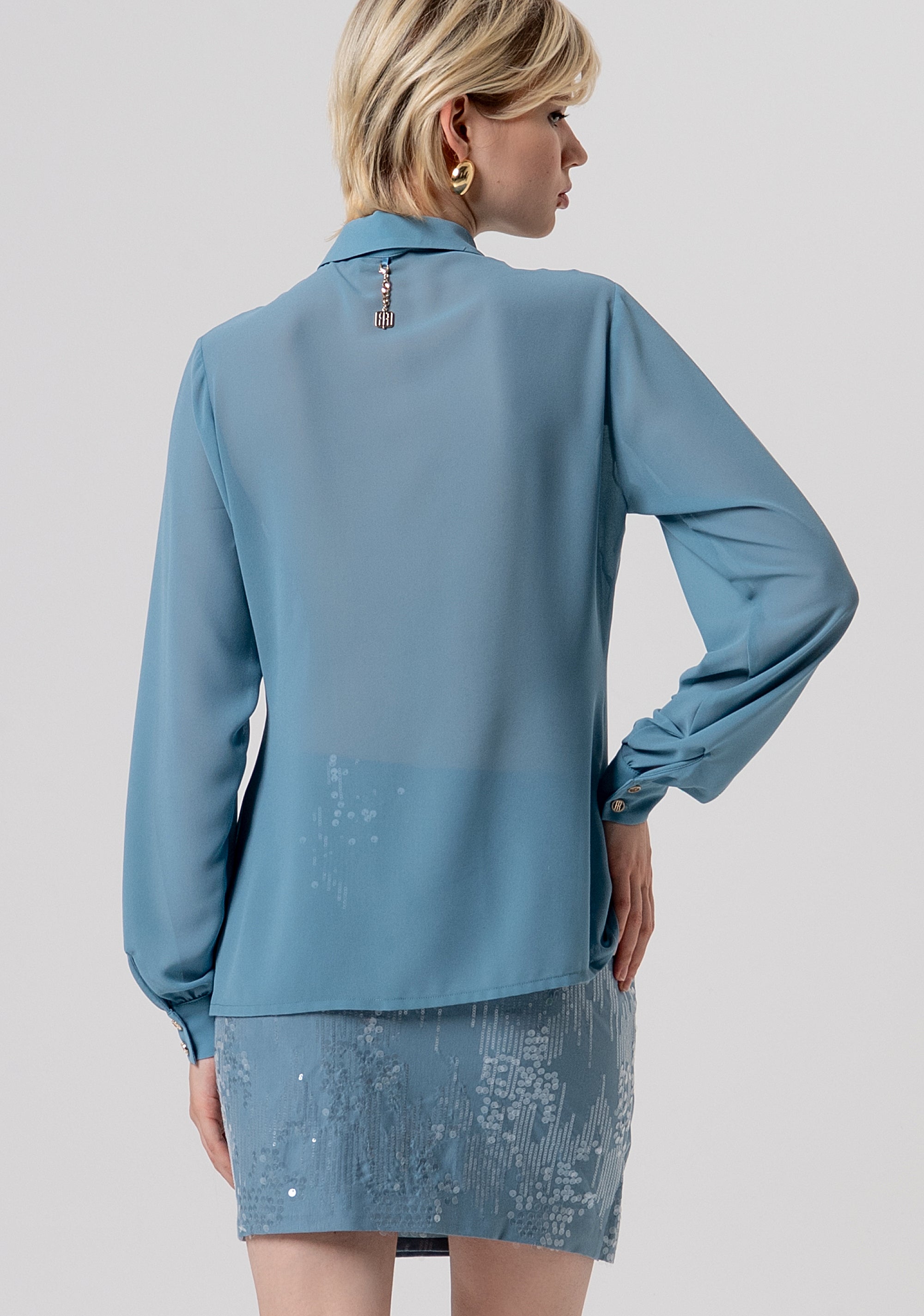 Shirt regular fit made in georgette Fracomina FQ26ST6004W41201-C33-3