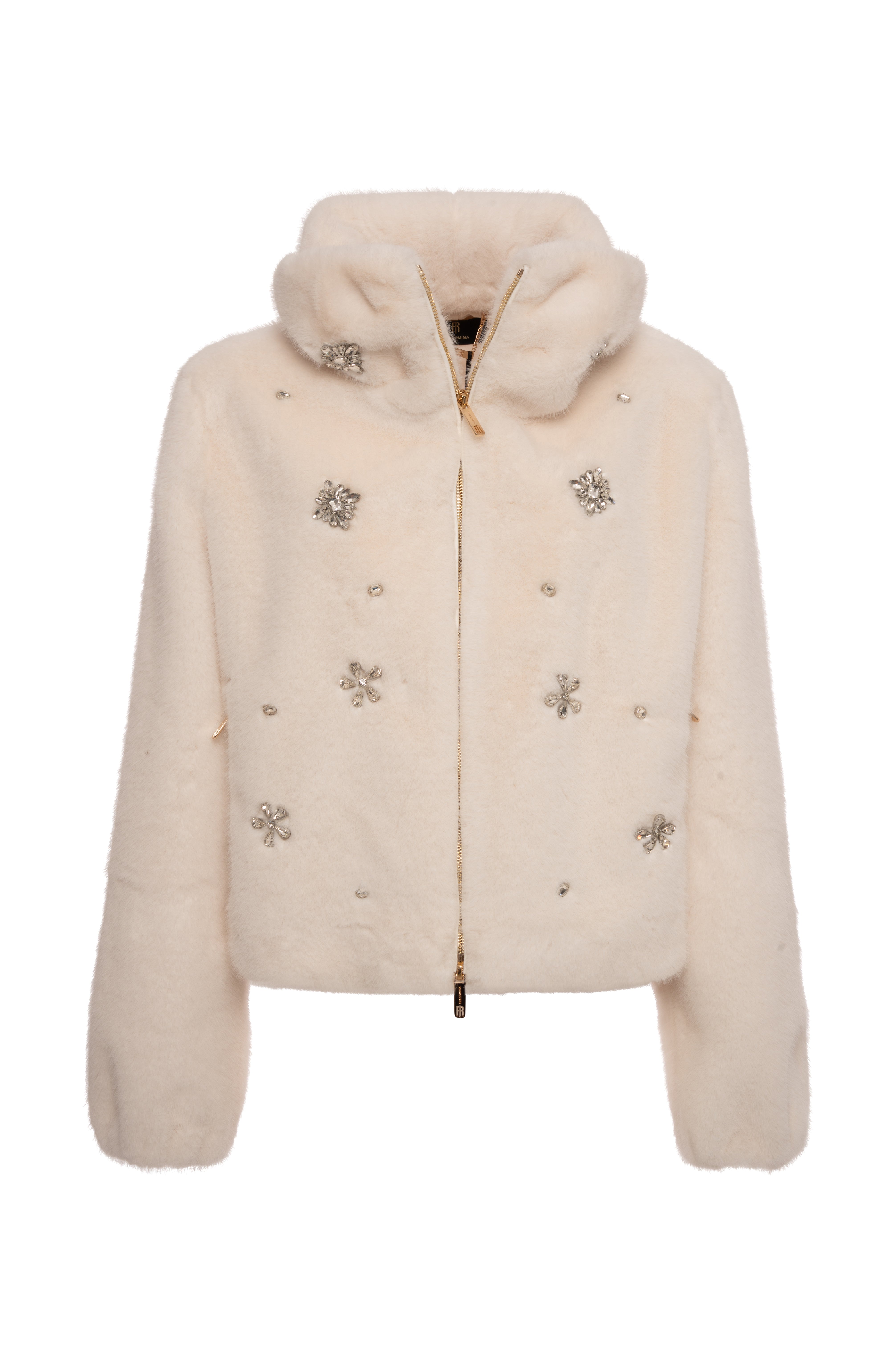 Jacket regular fit made in fake fur Fracomina FQ26WC4001O445R9-K17-1