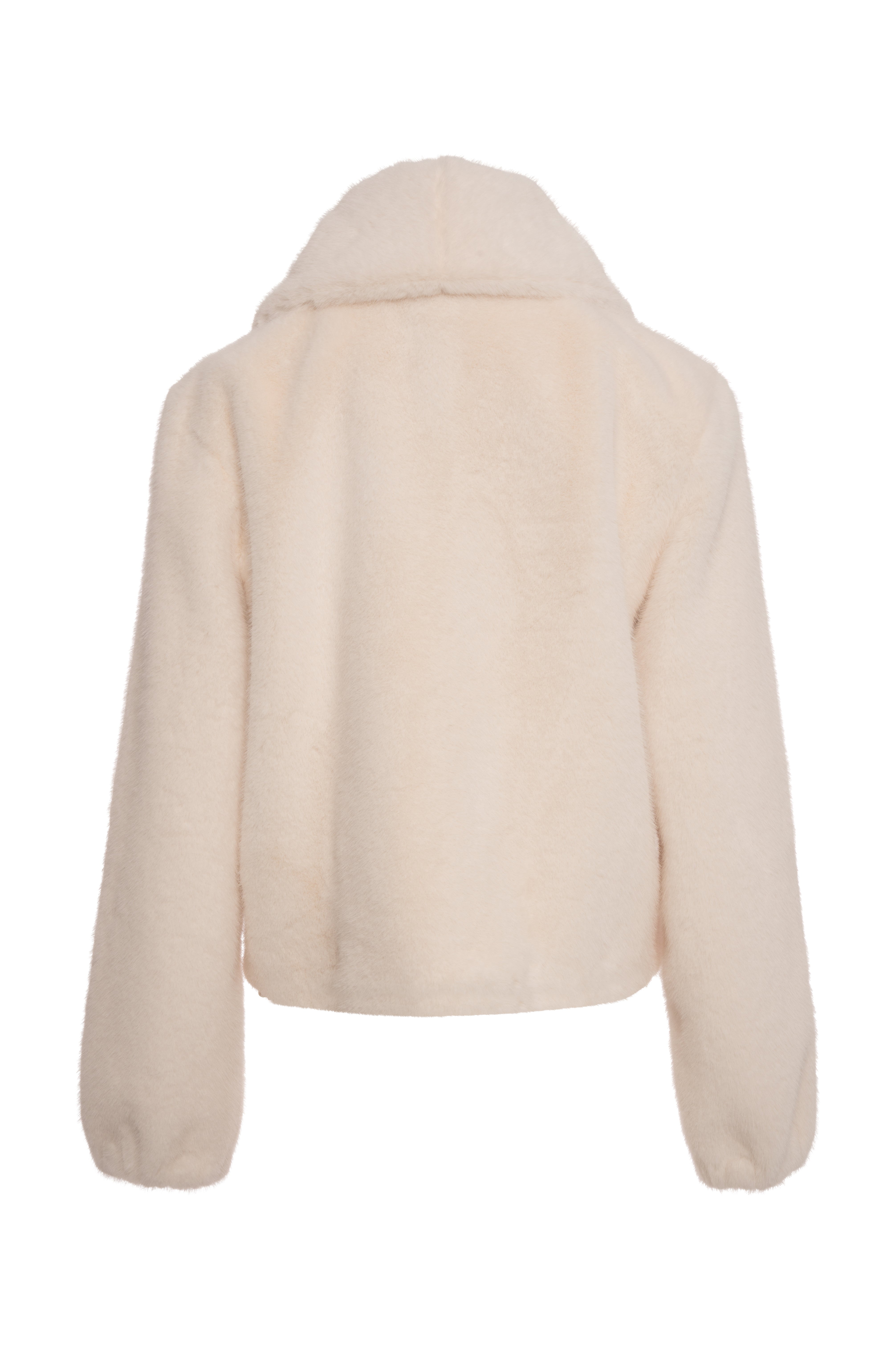 Jacket regular fit made in fake fur Fracomina FQ26WC4001O445R9-K17-2