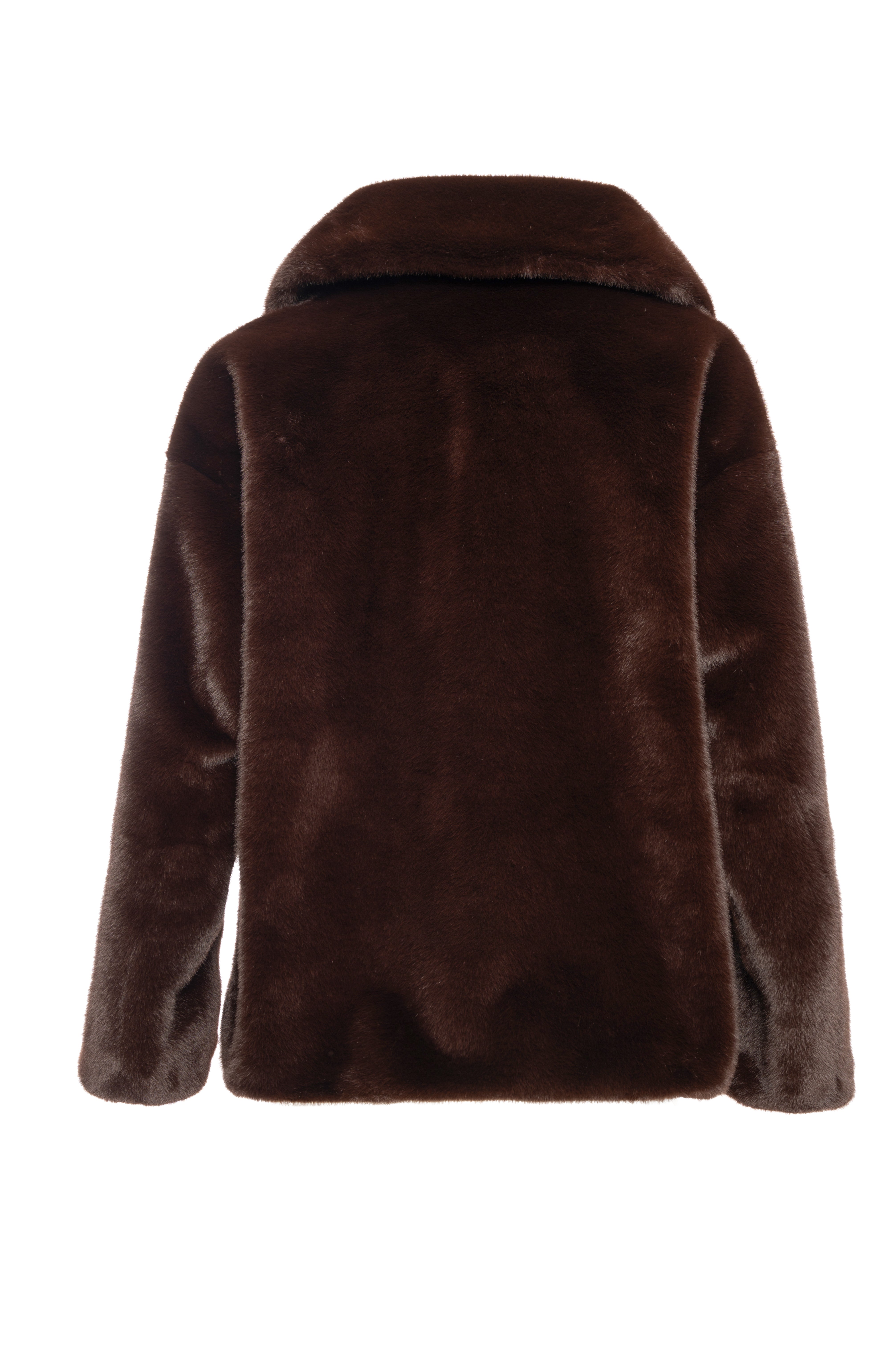 Jacket regular fit made in fake fur Fracomina FQ26WC4002O445R9-K06-2