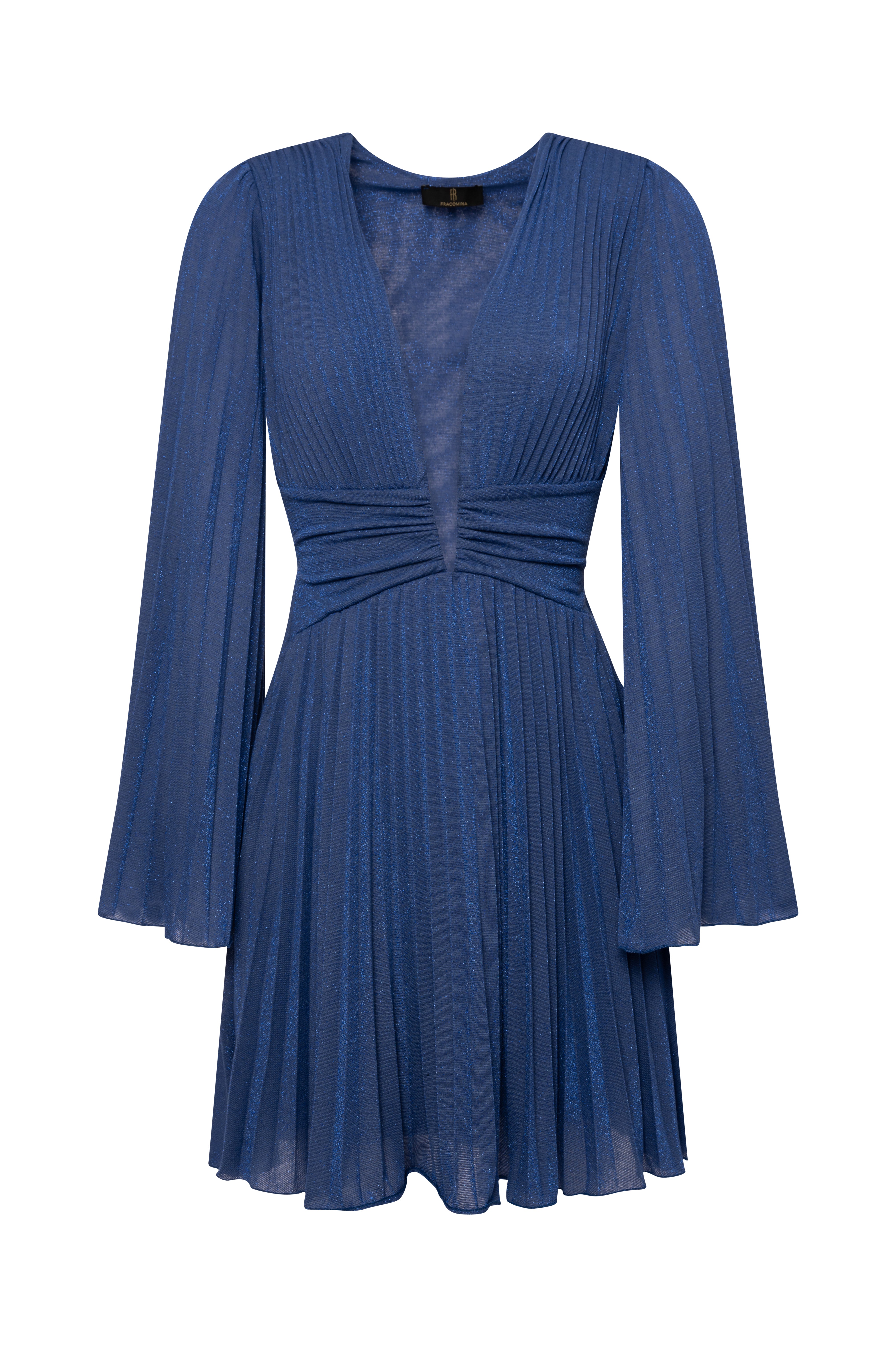 Mini dress regular fit with lurex Fracomina FQ26WD1003W855F9-K18-1
