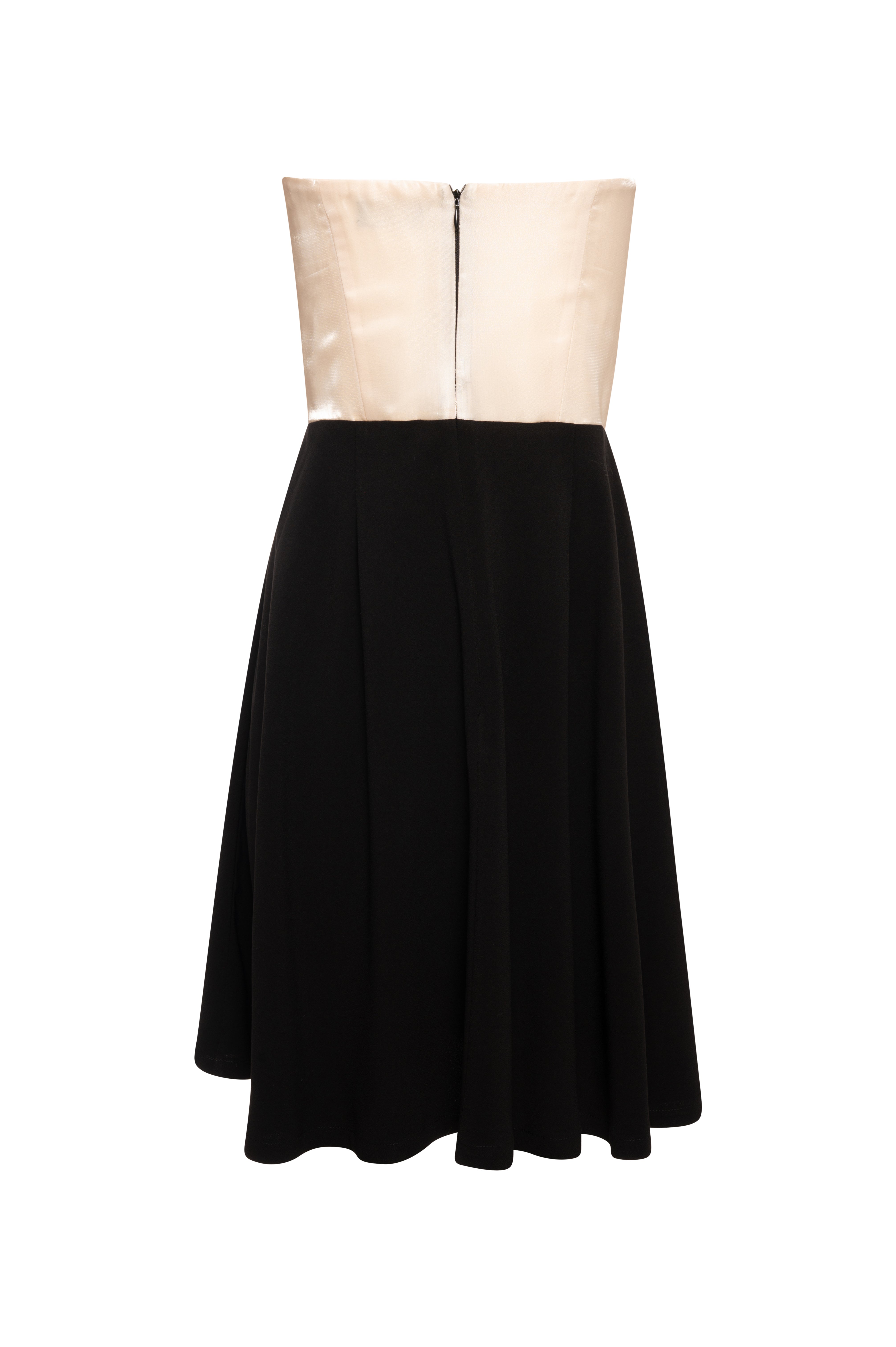 Sleeveless dress with heart shaped neck drop with bow Fracomina FQ26WD1007W77501-KE1-2