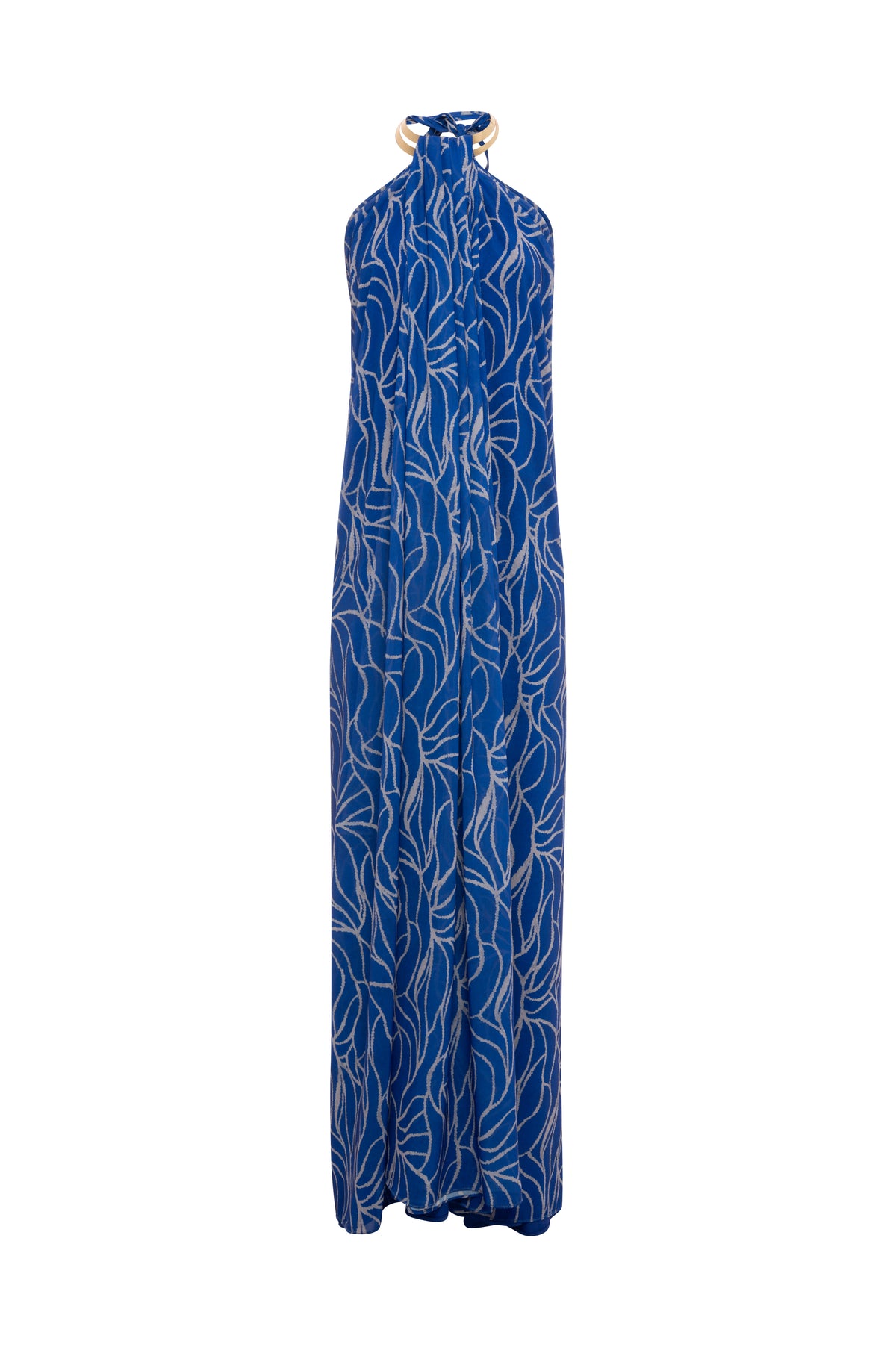 Long sleeveless dress with pattern Fracomina FQ26WD3012W412K5-KI8-1