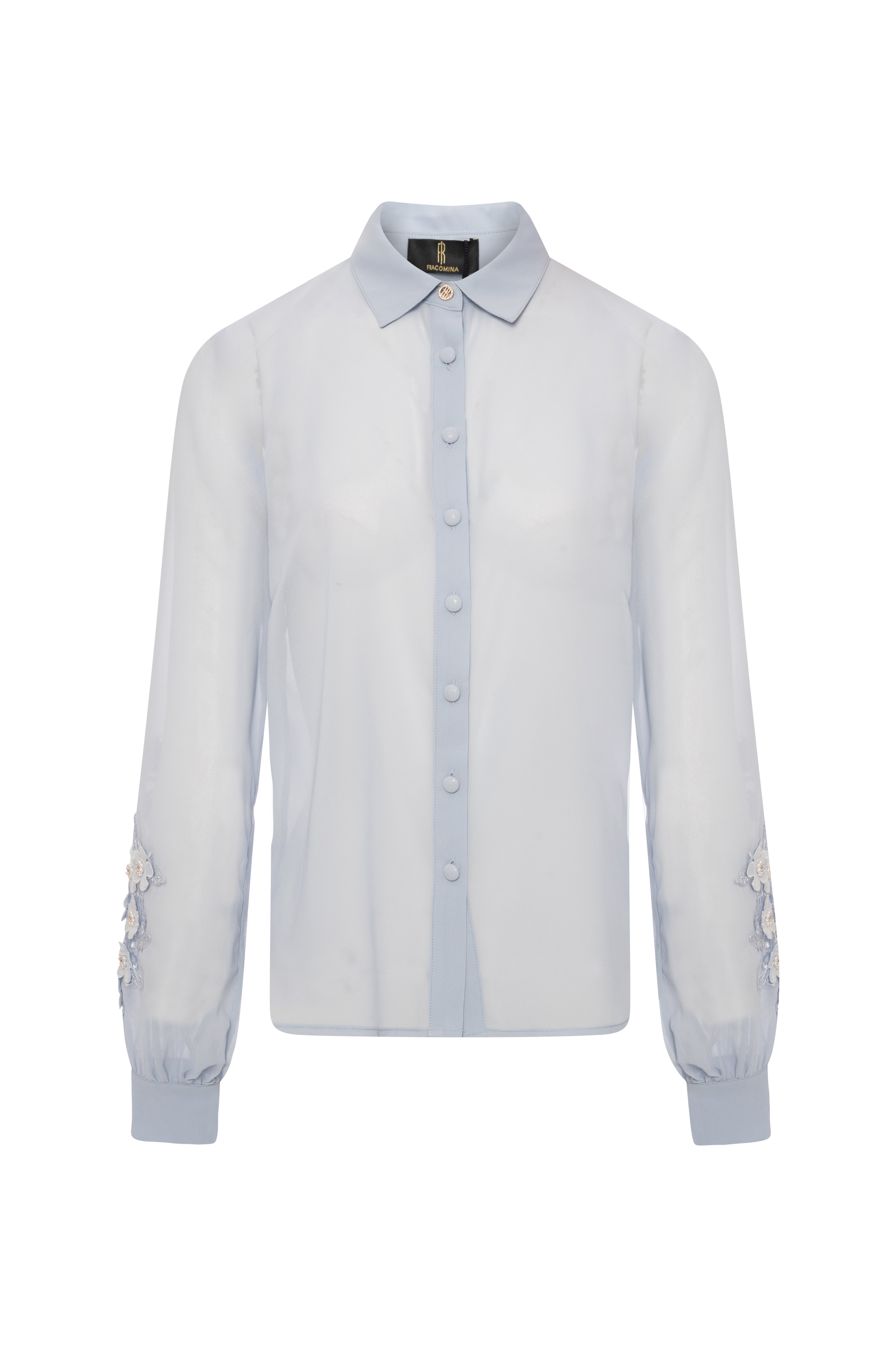 Shirt regular fit made in georgette Fracomina FQ26WT6004W412E5-K81-1