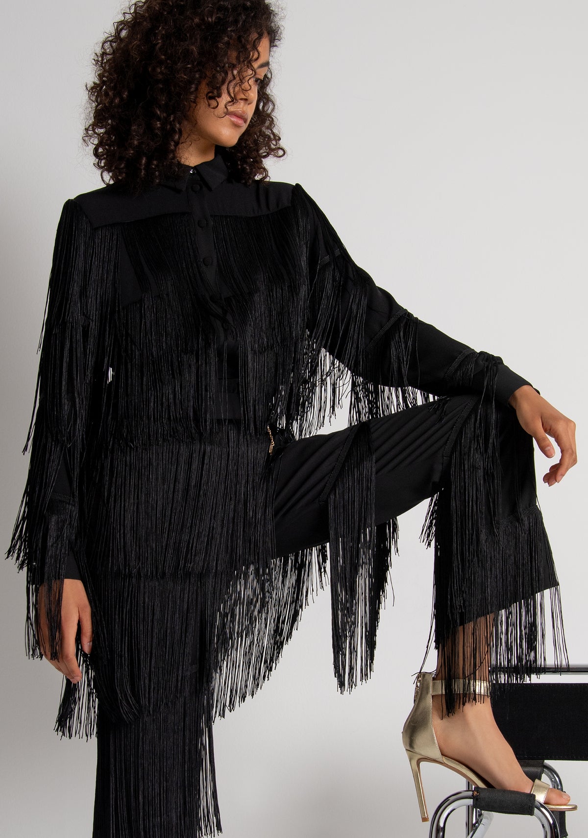 Shirt regular fit with fringes Fracomina FQ26WT6006W85201-053