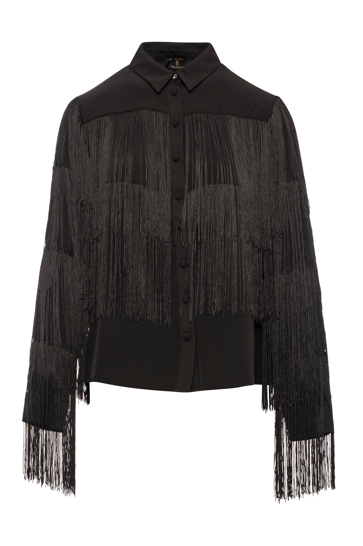Shirt regular fit with fringes Fracomina FQ26WT6006W85201-K01-1