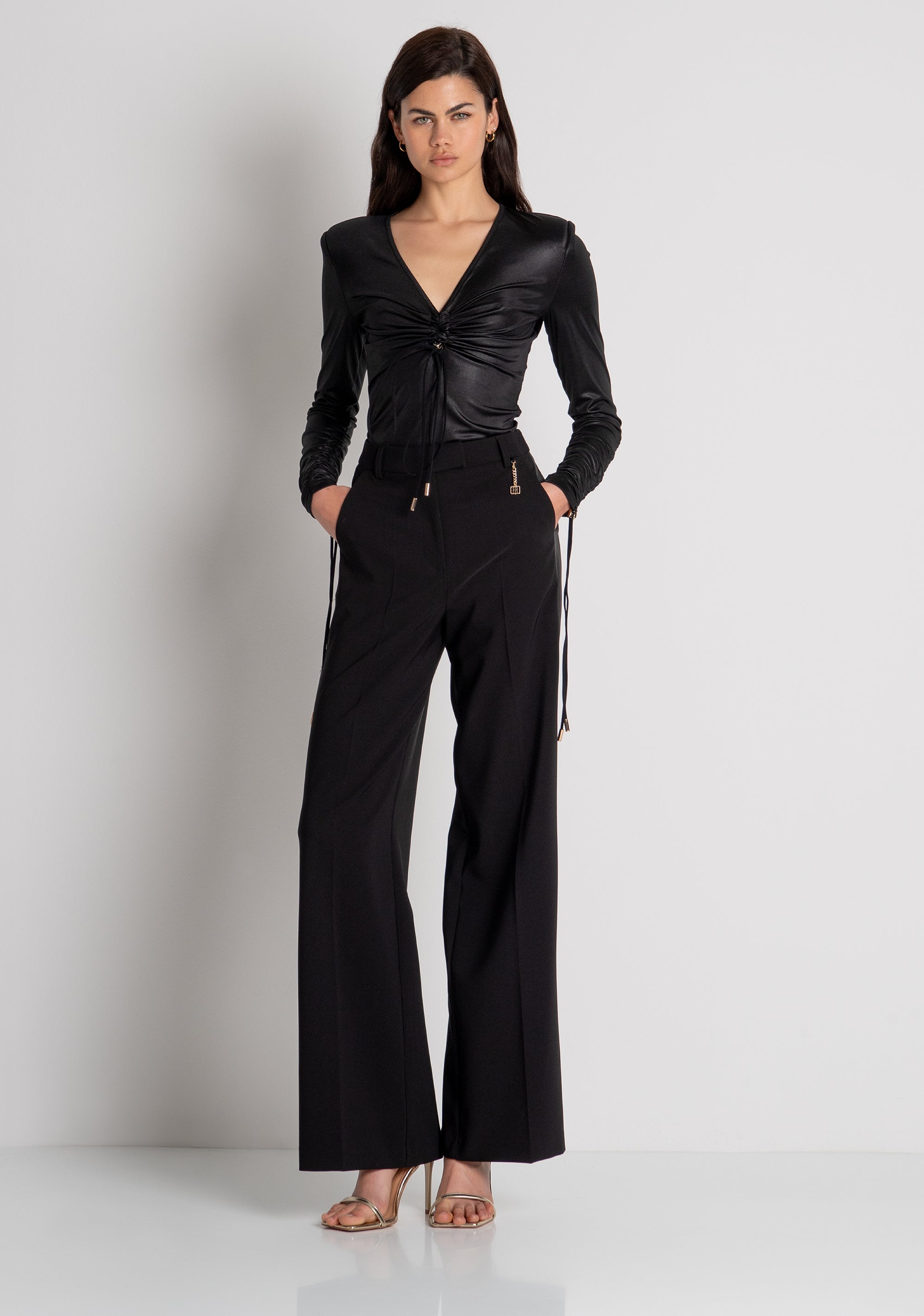 Palazzo pant wide fit Fracomina FQ26WV3008W75401-053-2