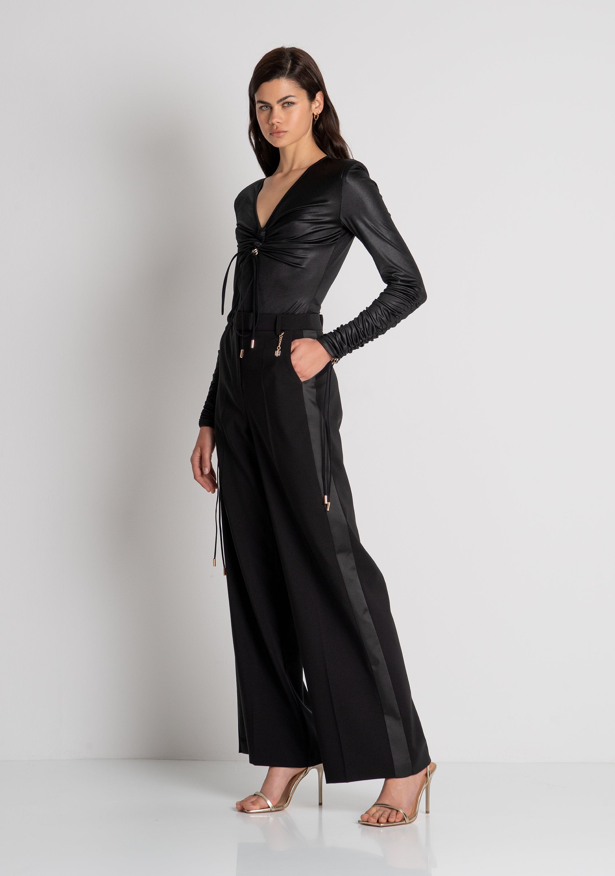 Palazzo pant wide fit Fracomina FQ26WV3008W75401-053-3