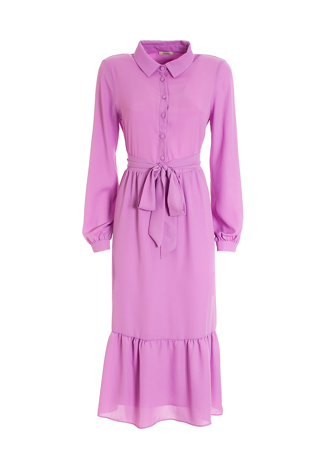 Chemisier dress regular fit middle length made in georgette