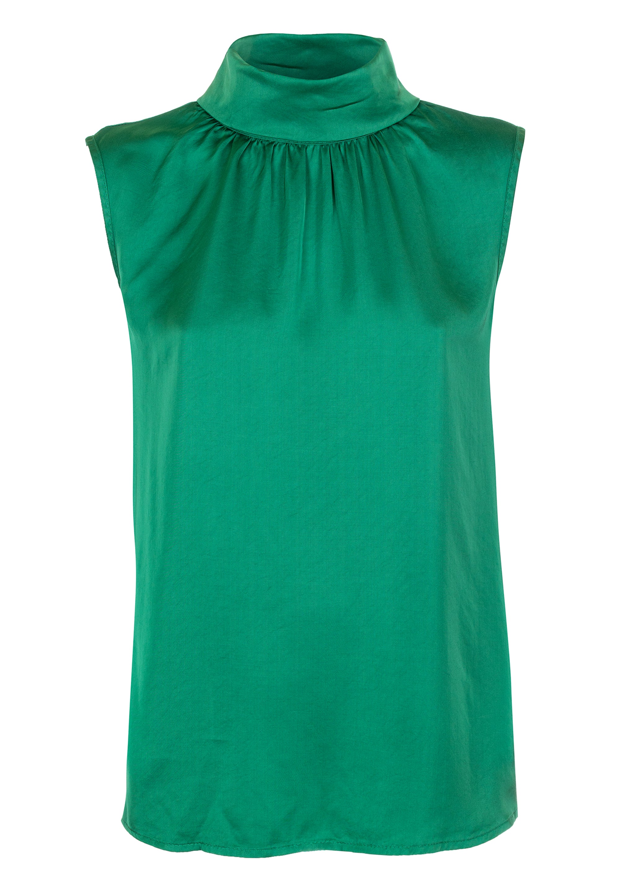 Sleeveless top made in satin Fracomina FR23WT2011W41301-152-1_7efd5a27-a999-4b92-b03c-93cc24b716cd