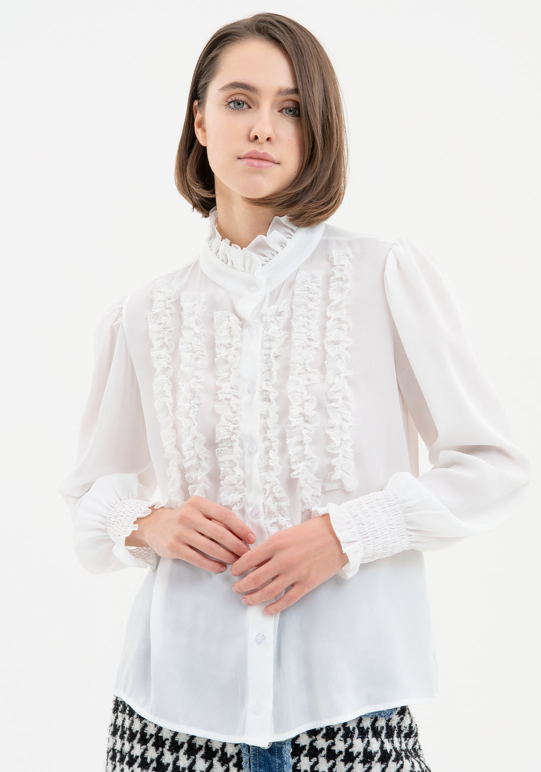 Shirt regular fit made in georgette