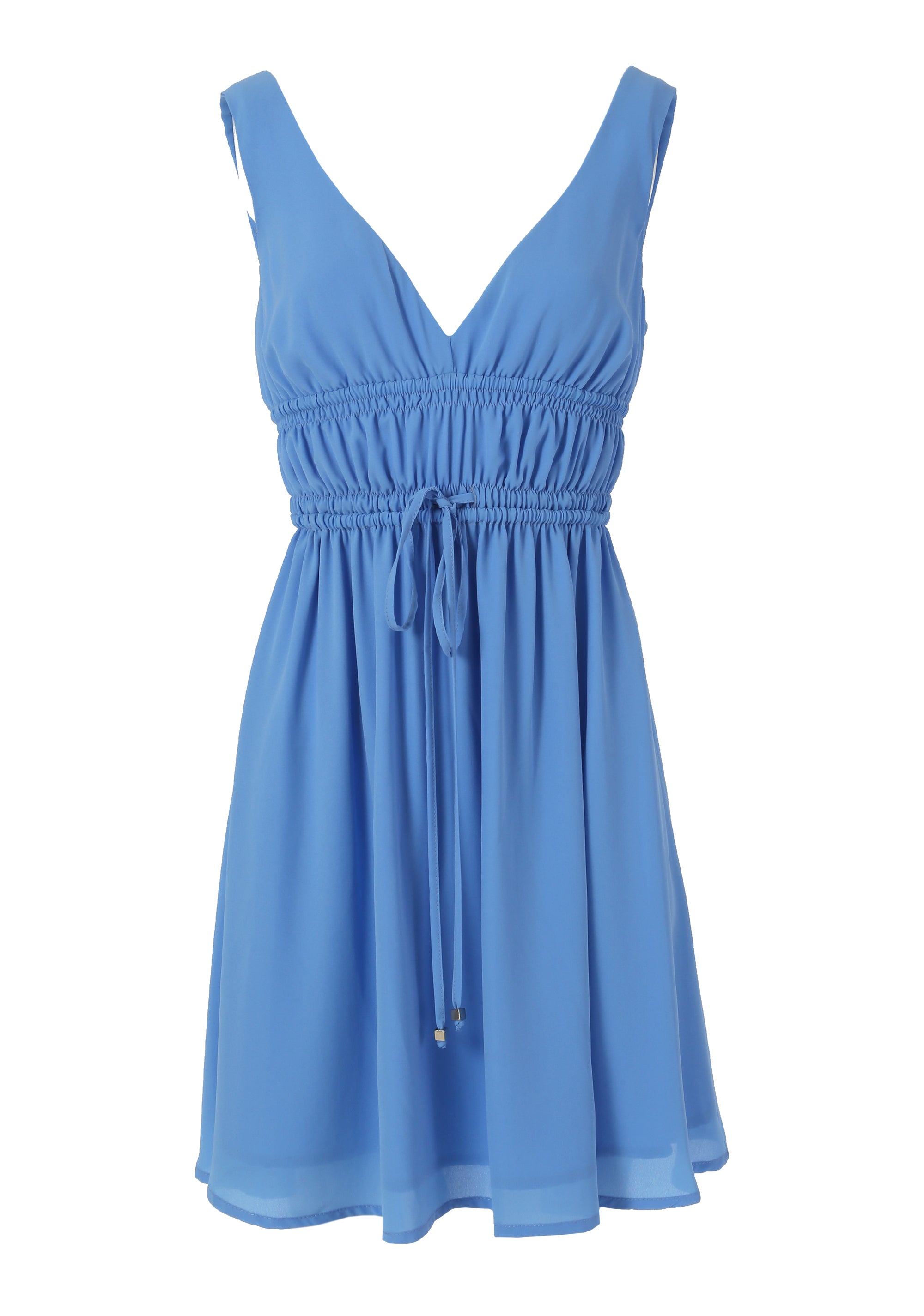 Mini sleeveless dress made in georgette Fracomina FR24SD1037W41201-252-1_3095c17b-798f-4612-983c-e9fc35898f8f