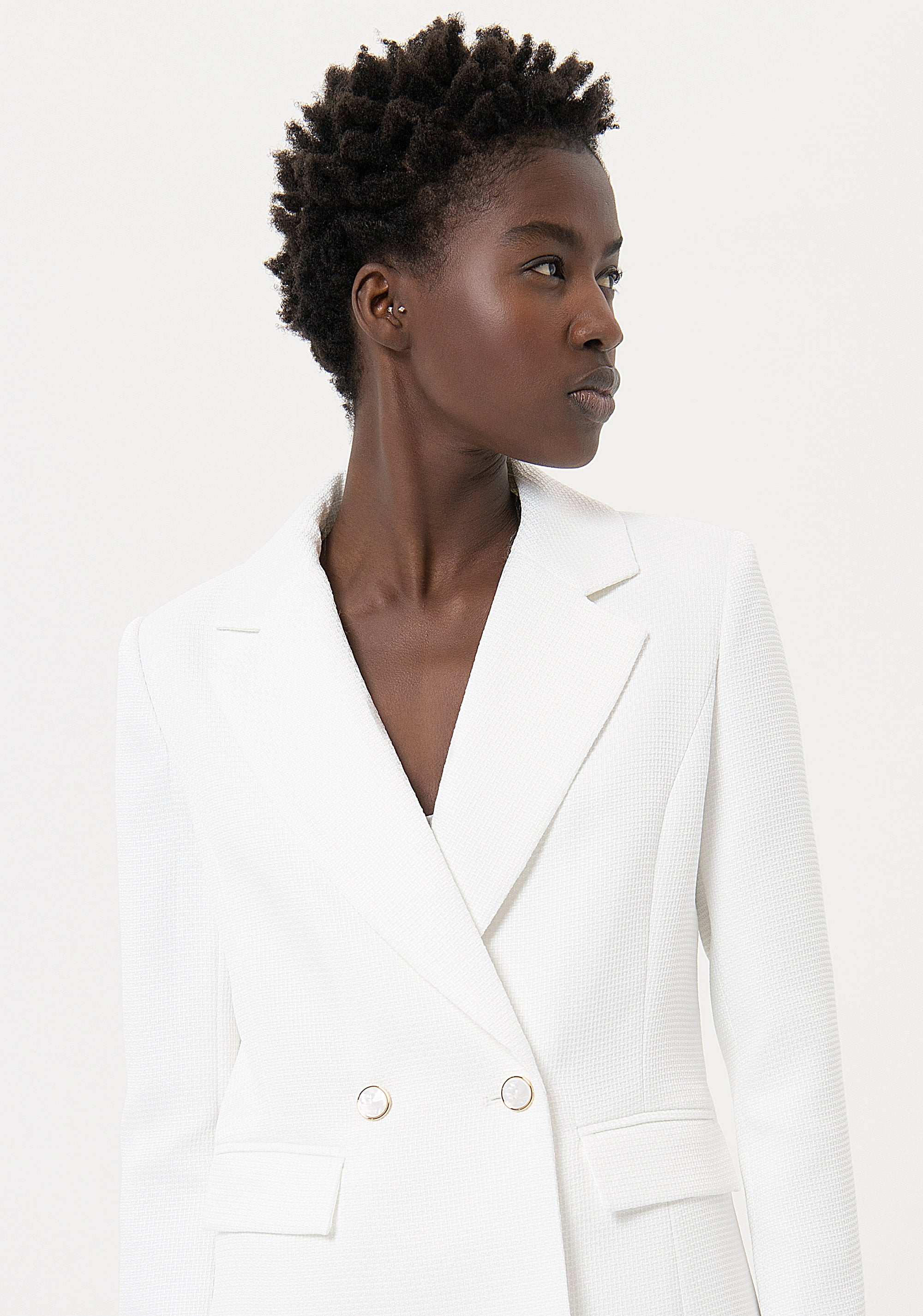 Blazer regular fit, double breasted, made in reinforced fabric Fracomina FR24SJ3009W67301-278-2