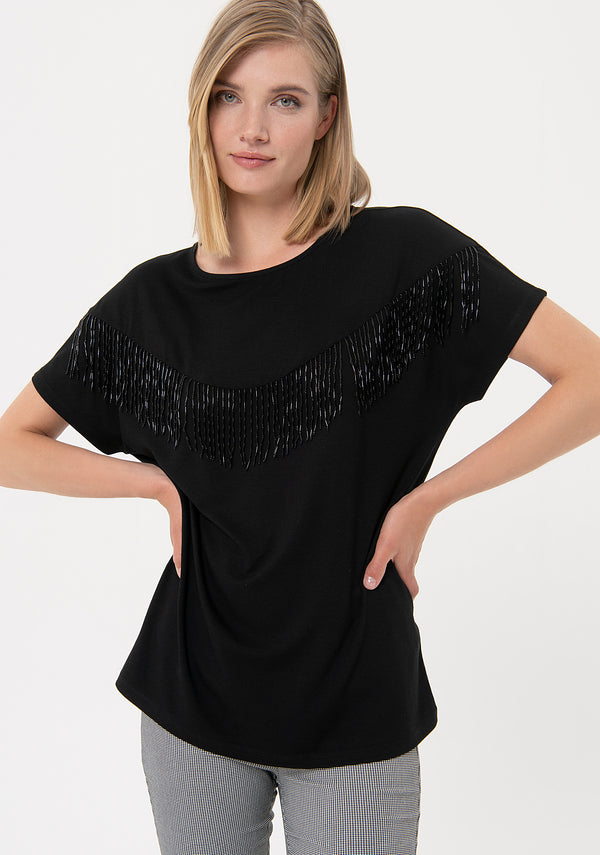 Top wide fit made in viscose jersey Fracomina FR24ST1019J45101-053-1