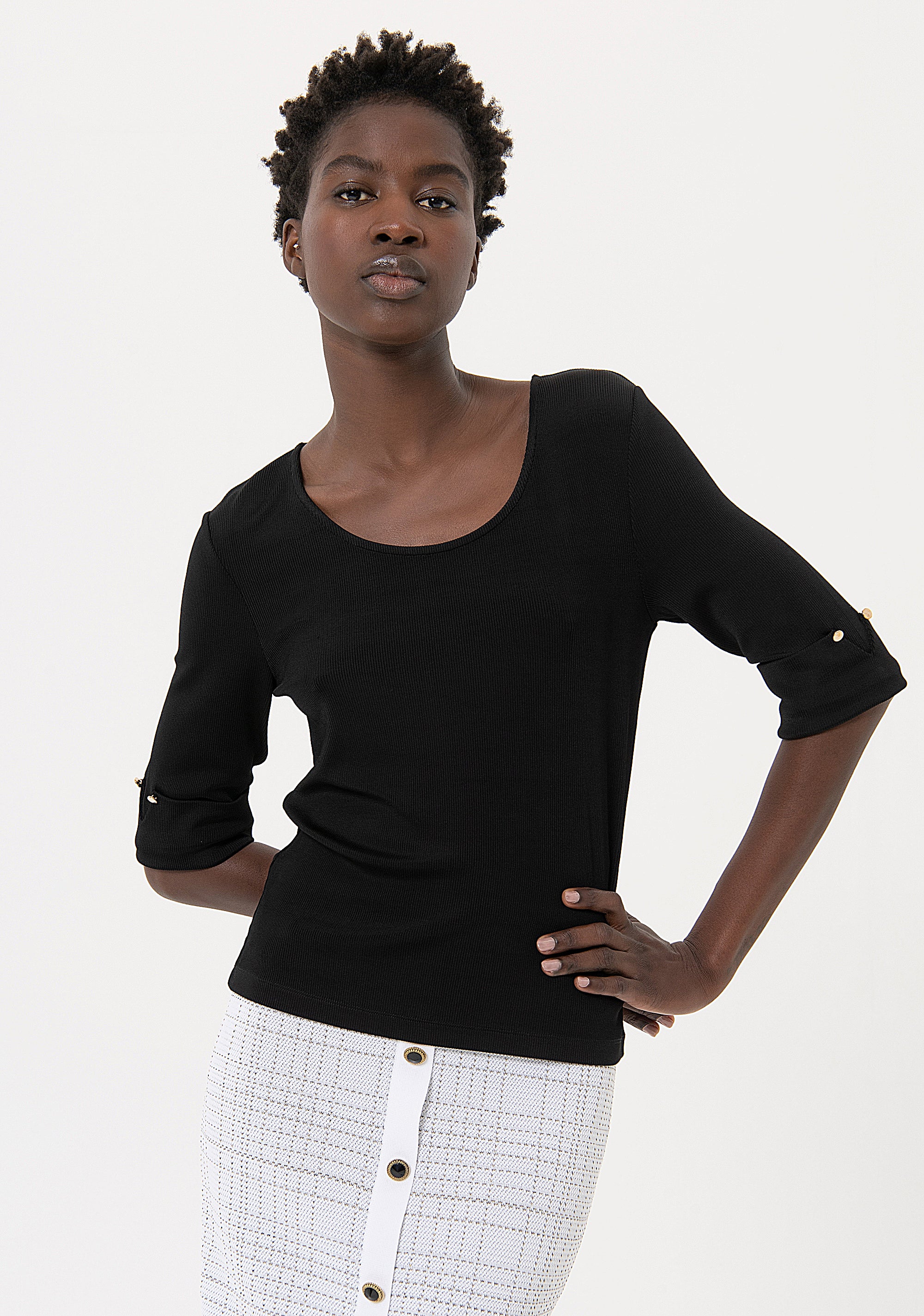 Top regular fit made in jersey Fracomina FR24ST1022J46301-053-1
