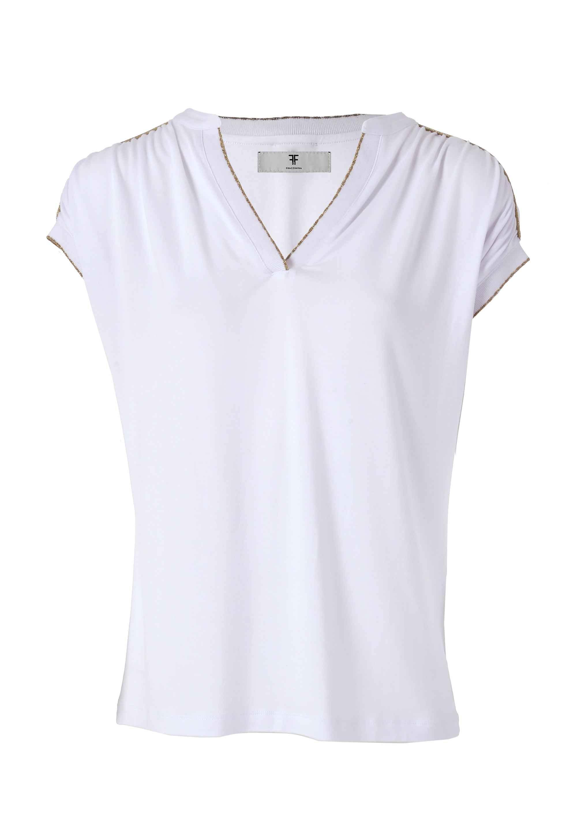 Top regular fit made in viscose jersey Fracomina FR24ST1031J468Q7-278-1_7692df9a-37ca-4f87-af5a-548bfe7b9f05