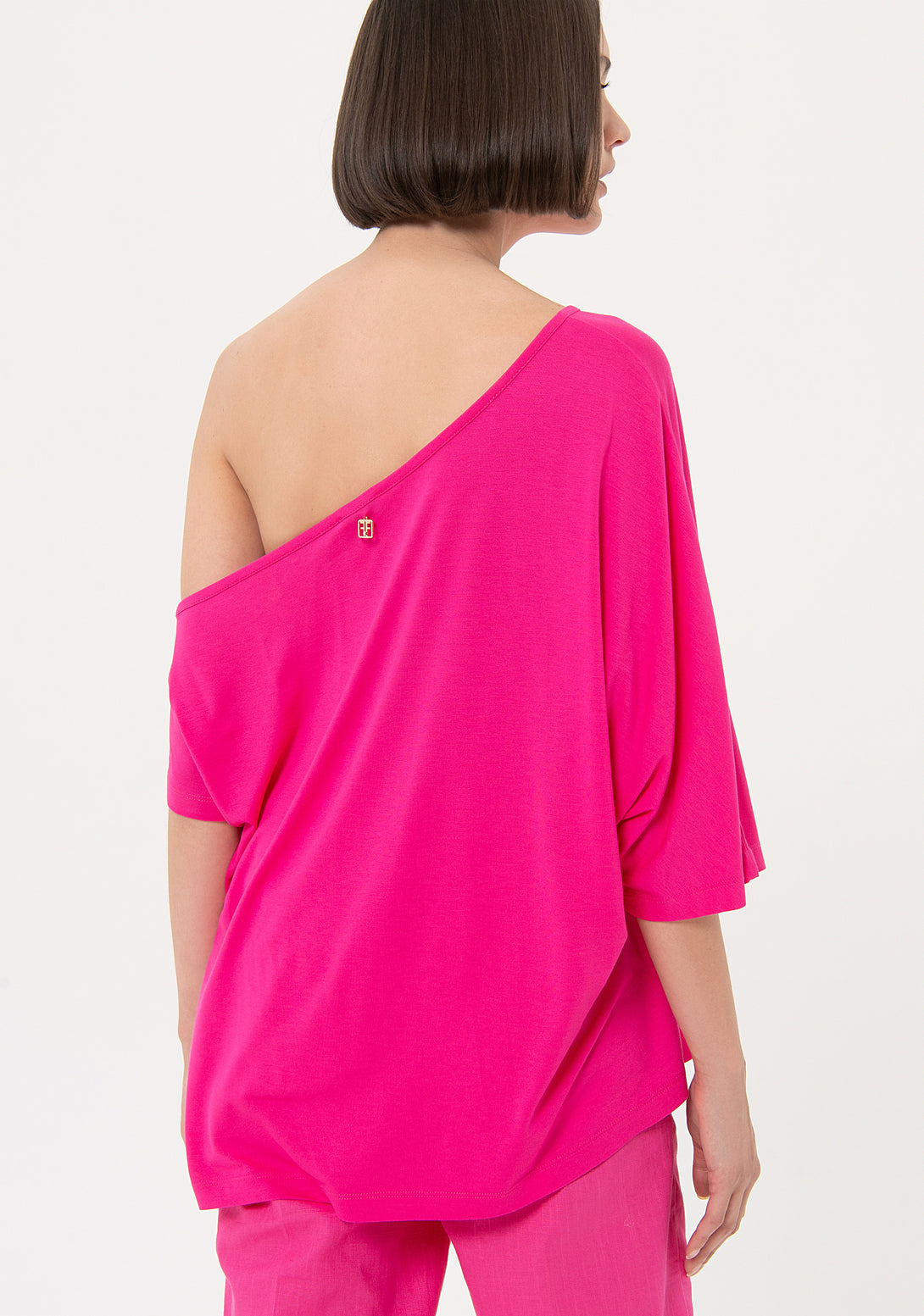 Top wide fit made in viscose jersey Fracomina FR24ST1044J41301-148-3