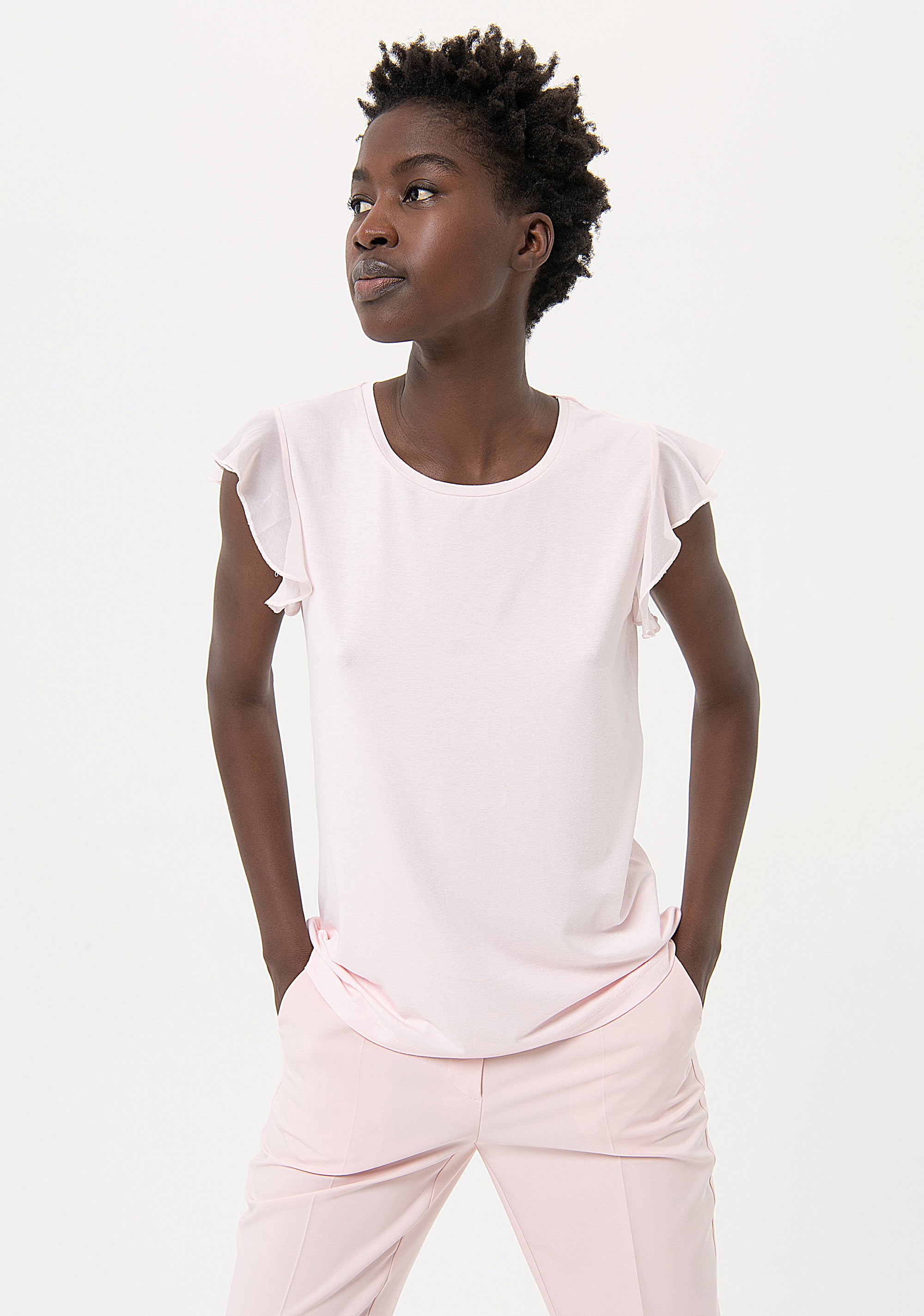 Blouse regular fit made in crèpe Fracomina FR24ST1045J45101-238-1