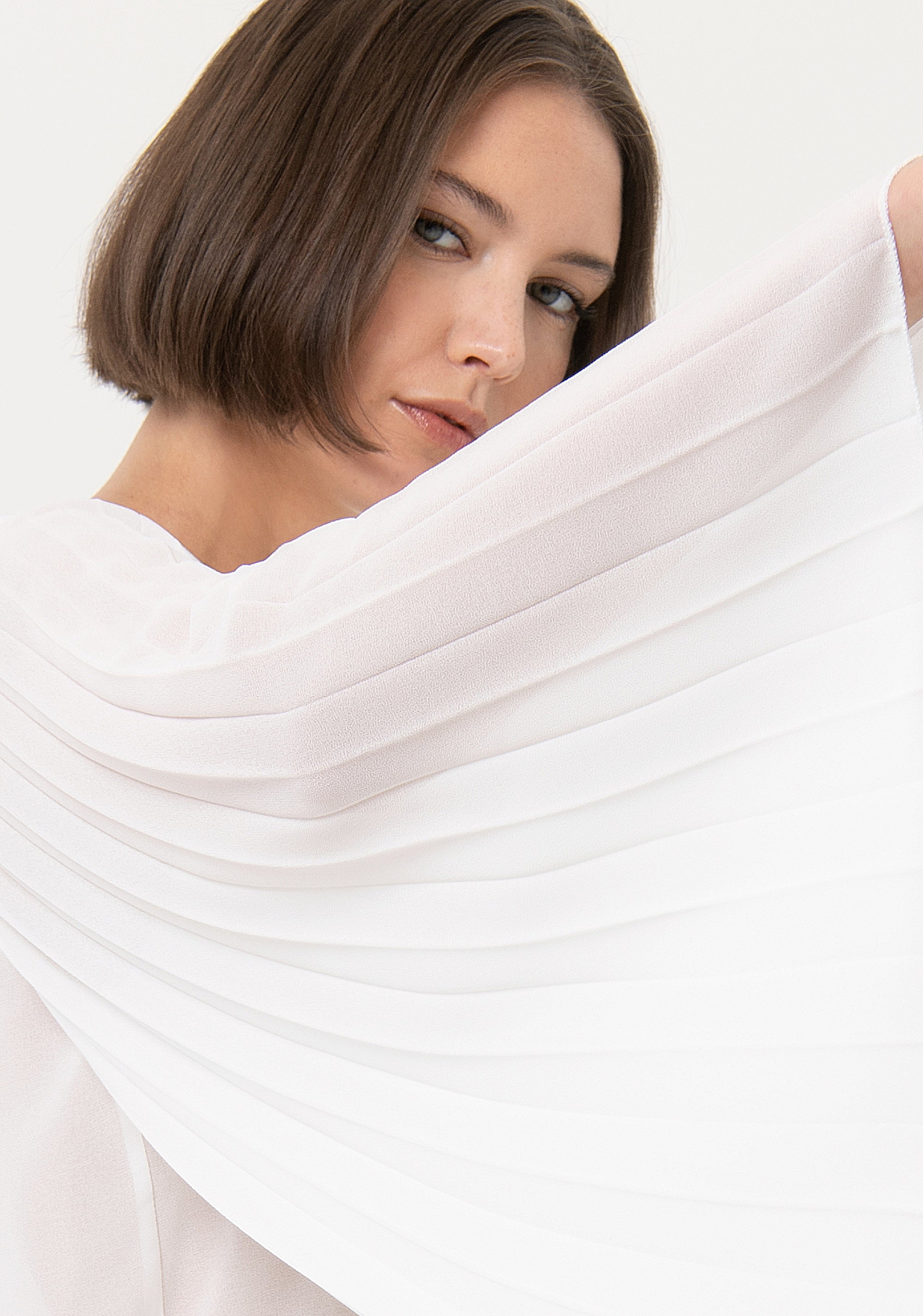 Top wide fit made in georgette Fracomina FR24ST1050W412F9-108-2