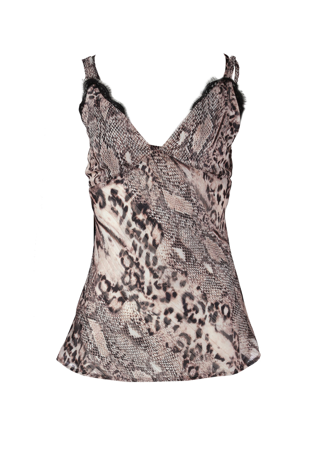 Tank top with animalier pattern