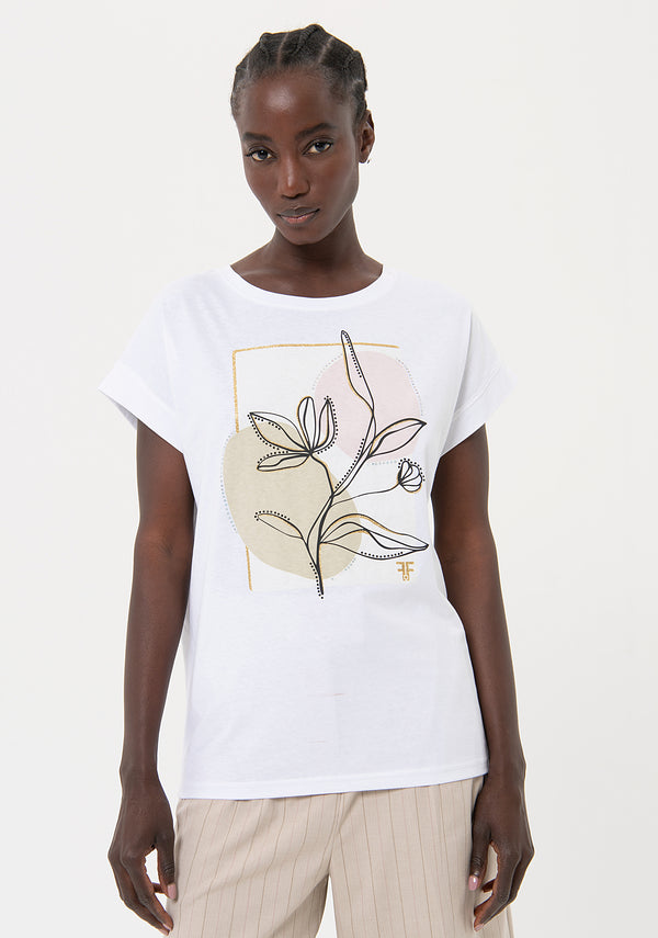 T-shirt over fit made in organic cotton Fracomina FR24ST3012J465N5-278-1