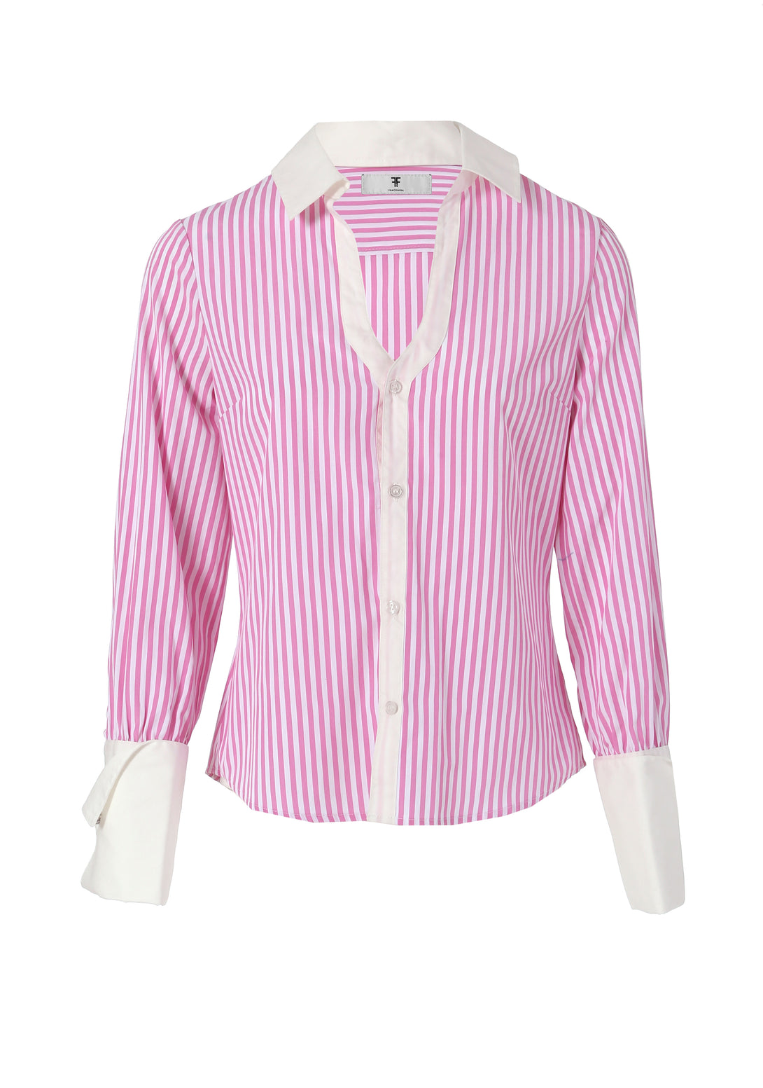 Shirt regular fit with stripes FR24ST6008W400N8 FRACOMINA – Fracomina ...