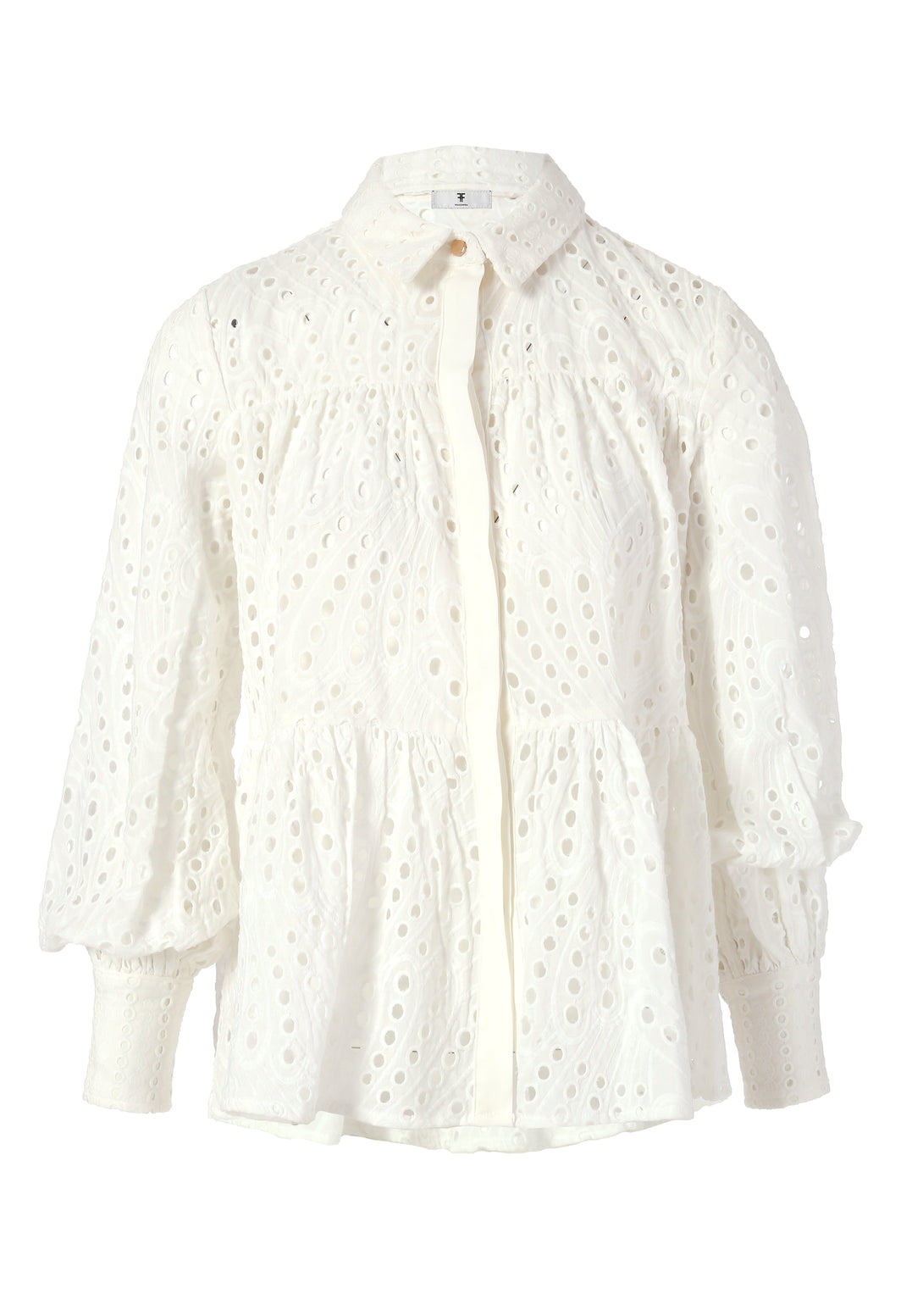 Shirt regular fit made in San Gallo lace Fracomina FR24ST6011W68701-108-1