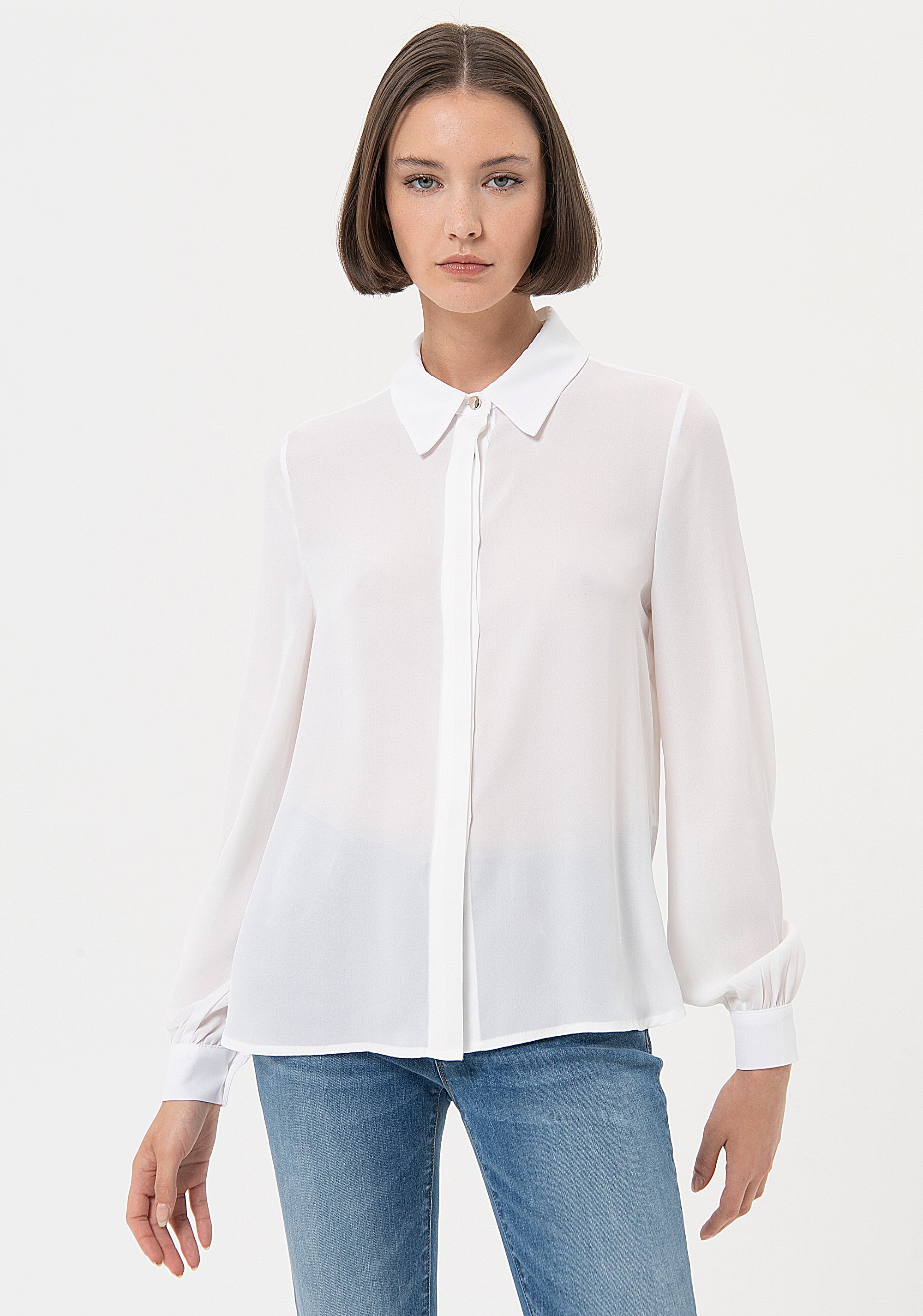 Shirt regular fit made in georgette Fracomina FR24ST6025W41201-108-1