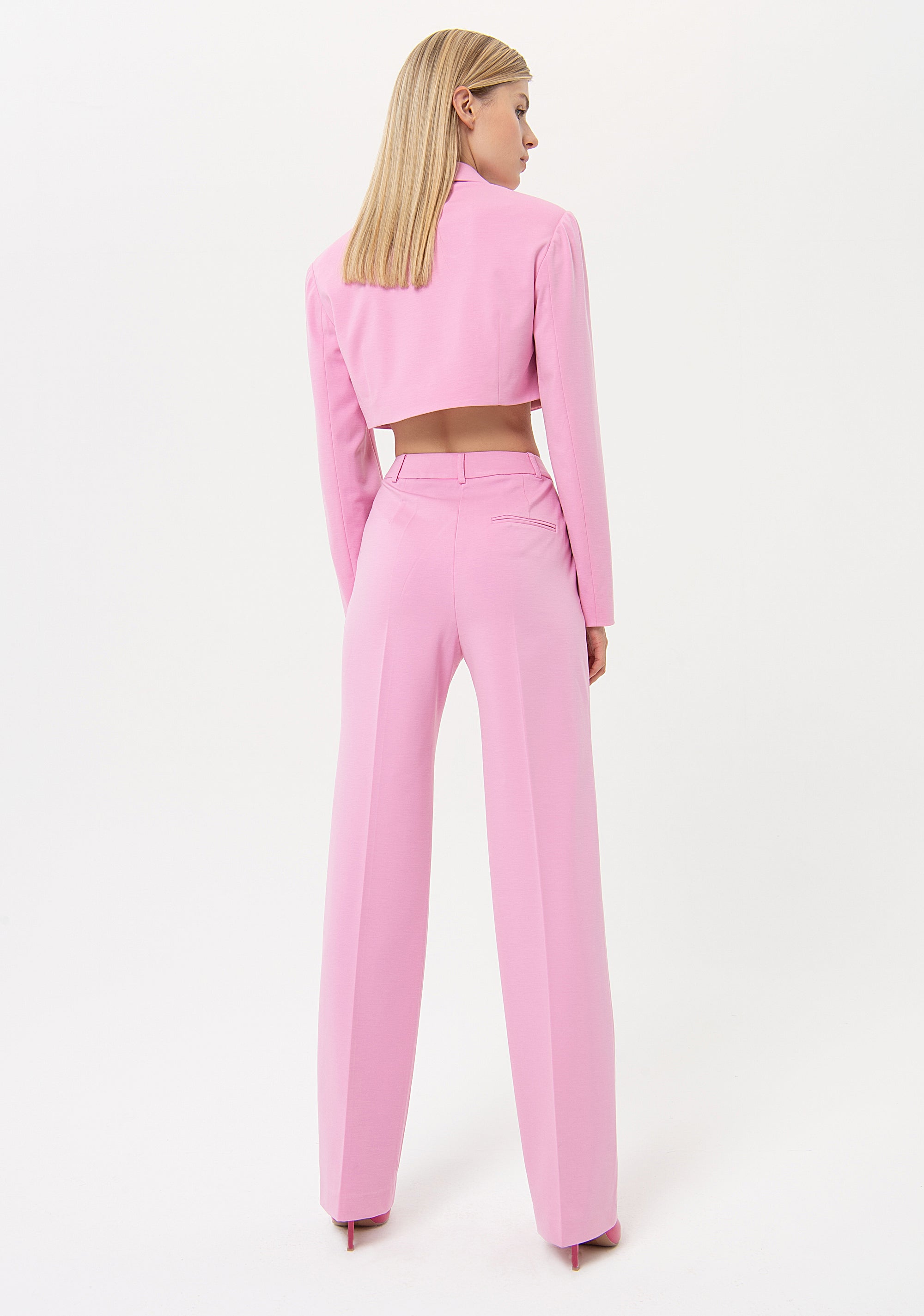 Palazzo pant flare made in technical fabric Fracomina FR24SV2010W66901-226-3_912cbb31-b028-4a1d-a8e4-1664a30f4a3d