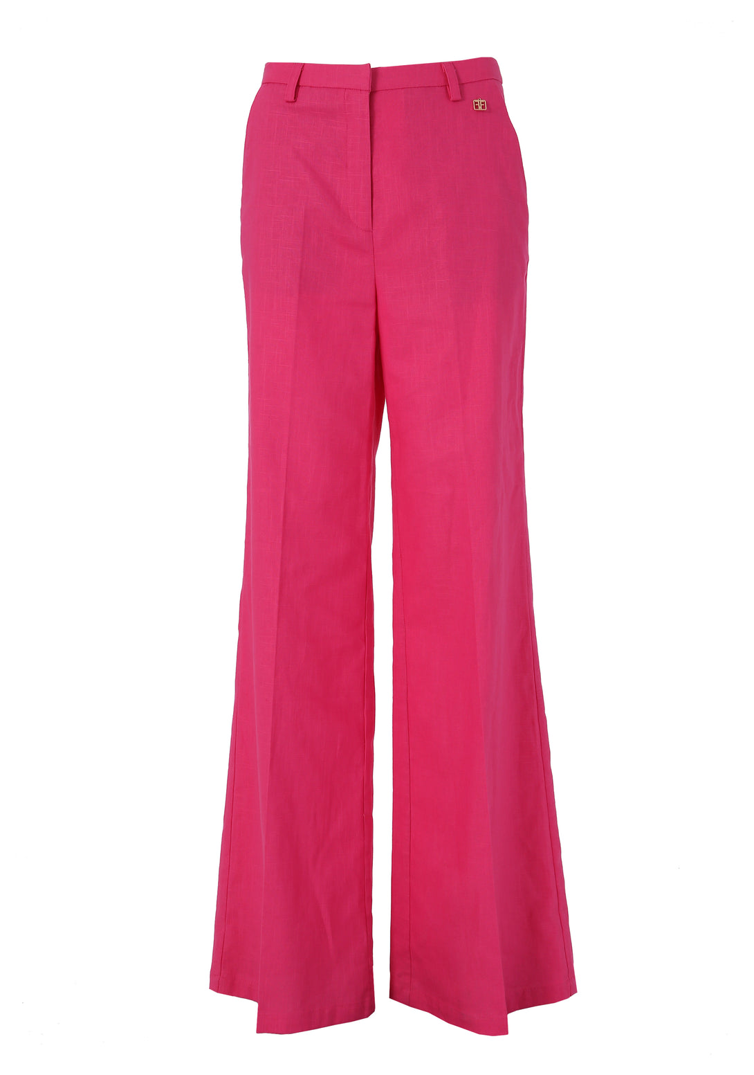 Palazzo pant flare made in cotton and linen