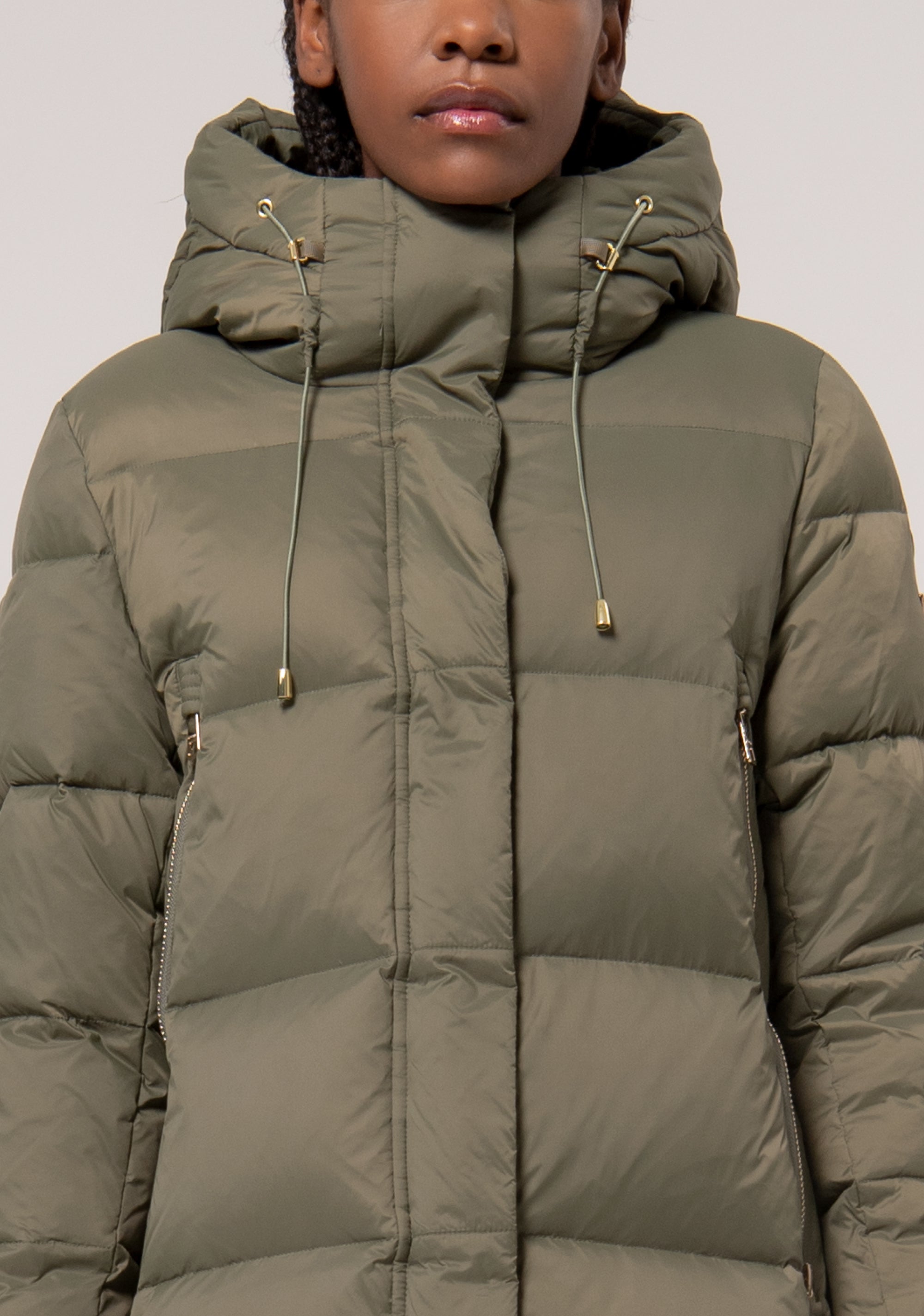 Padded jacket regular fit made in quilted nylon Fracomina FR24WC3009O42301-205-2_5e1e9c29-209e-47f2-a60d-afcaa7ad2f9d