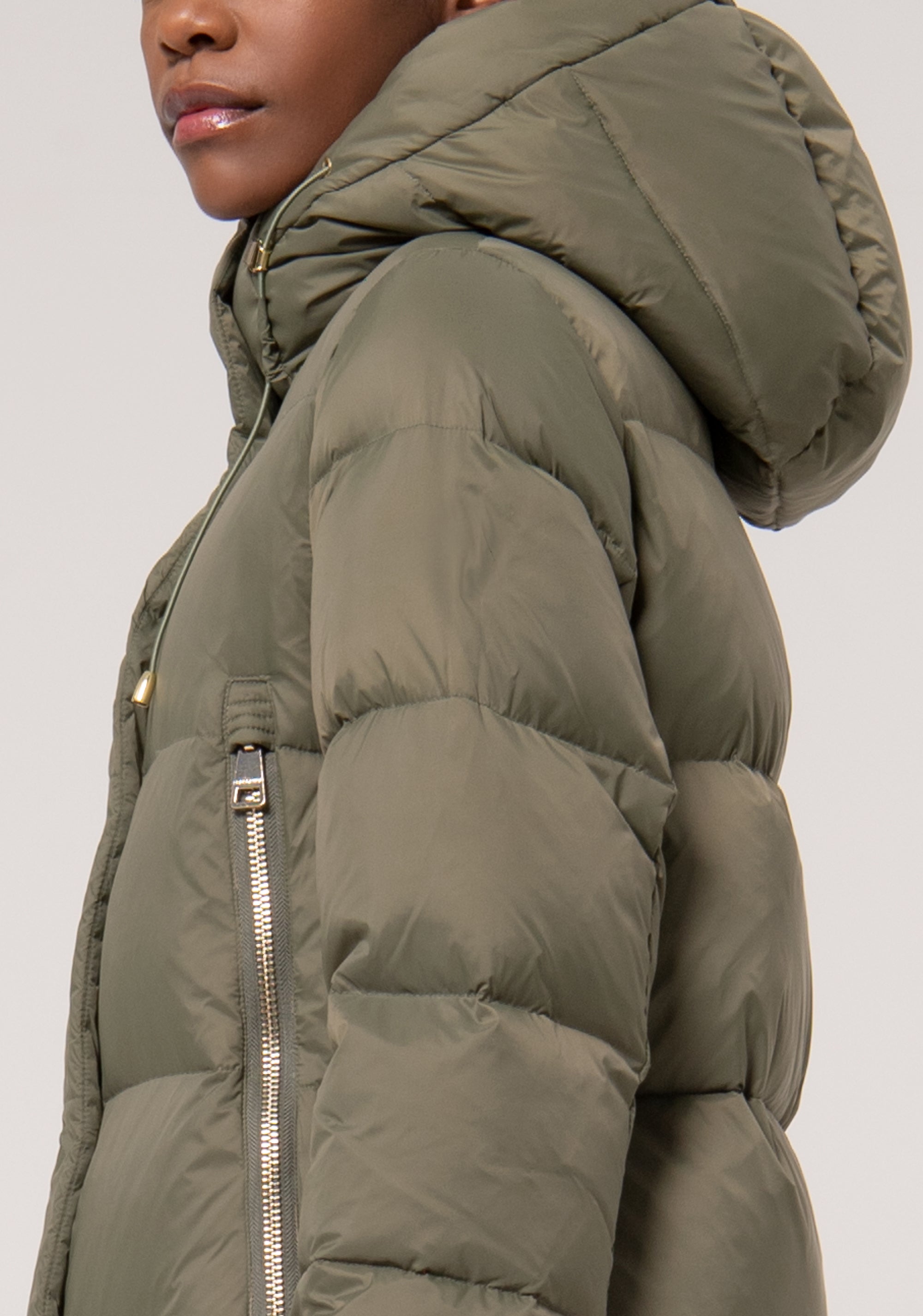 Padded jacket regular fit made in quilted nylon Fracomina FR24WC3009O42301-205-4_5ed40525-9916-4f5c-97d2-21d85df410c4