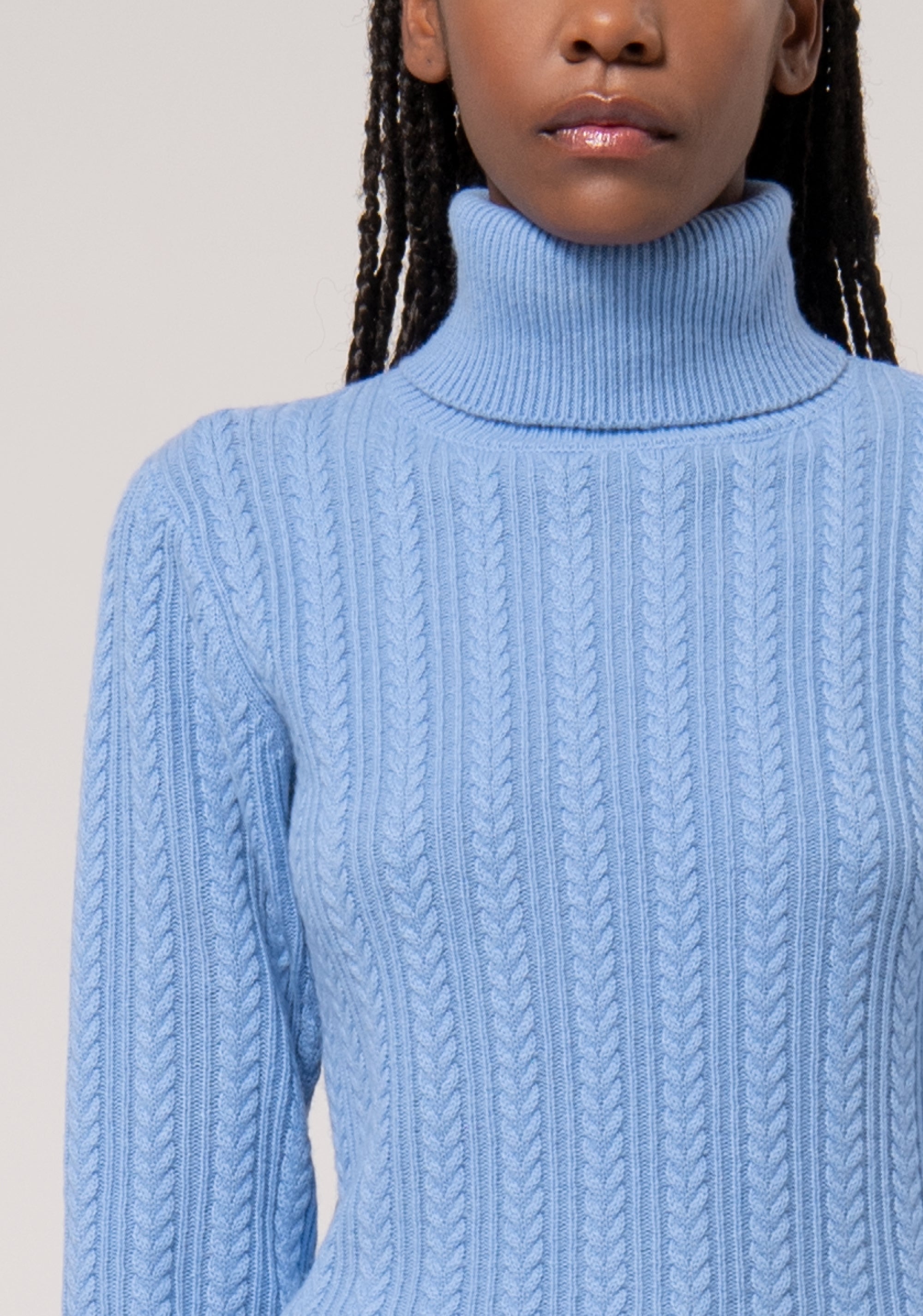 Knitwear regular fit in wool and cachemire with plaits Fracomina FR24WT7023K53201-252-2