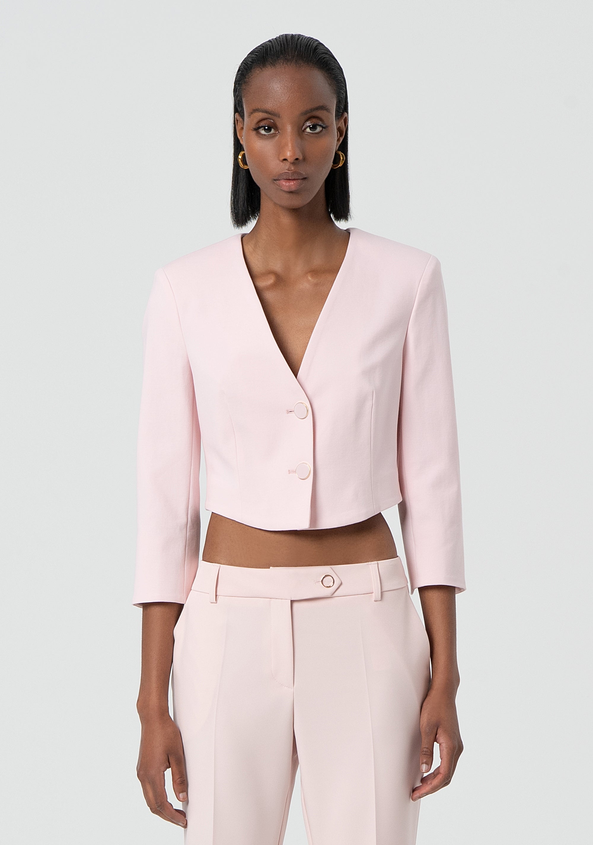 Bolero jacket without revers Fracomina FR25SJ1004W51501-238-1