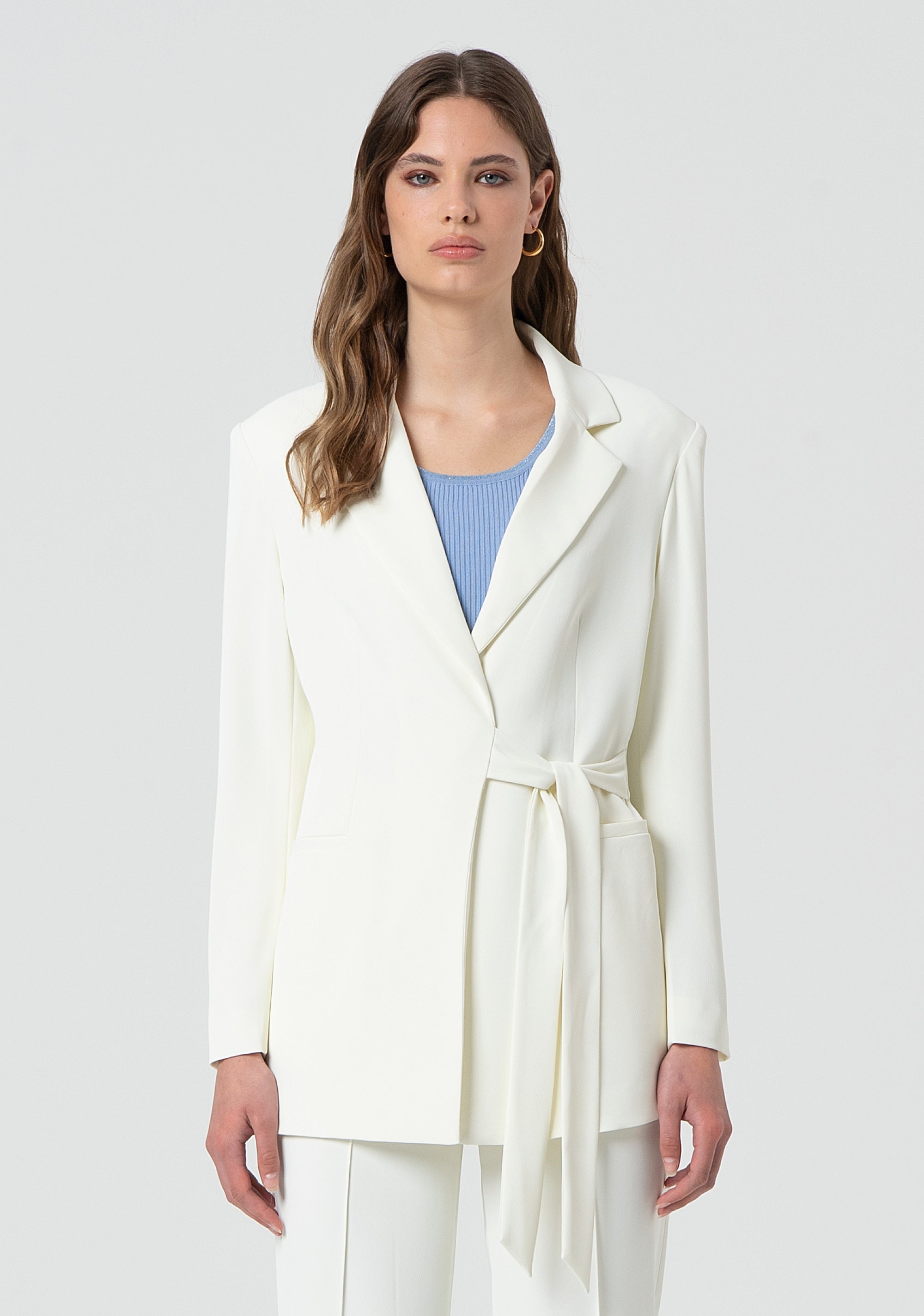 Long blazer regular fit Fracomina FR25SJ3002W43601-108-1