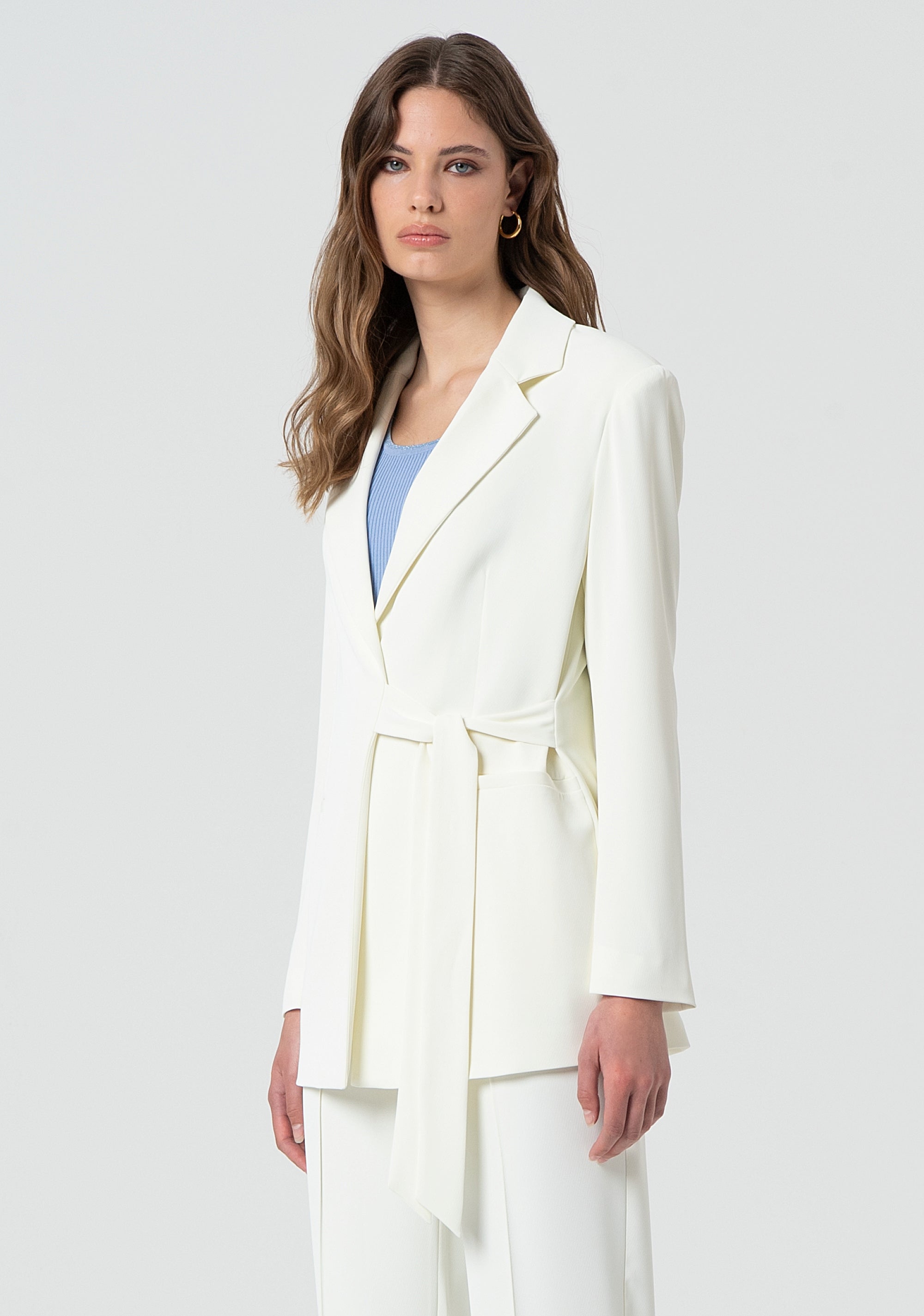 Long blazer regular fit Fracomina FR25SJ3002W43601-108-3