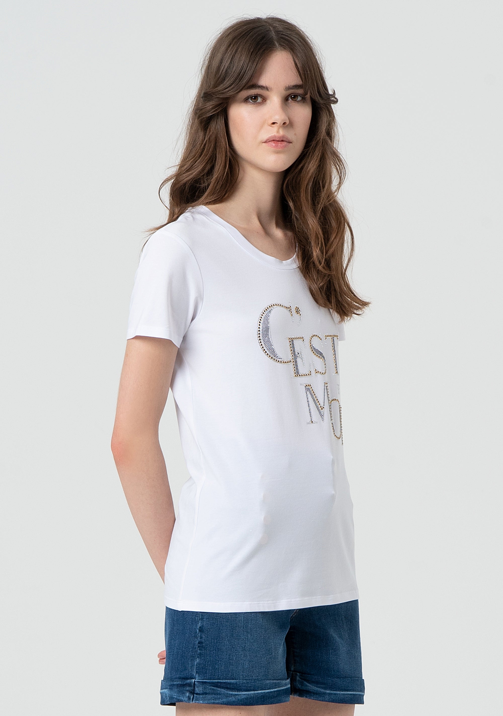 T-shirt regular fit made in cotton jersey FR25ST3004J44908-278 Fracomina