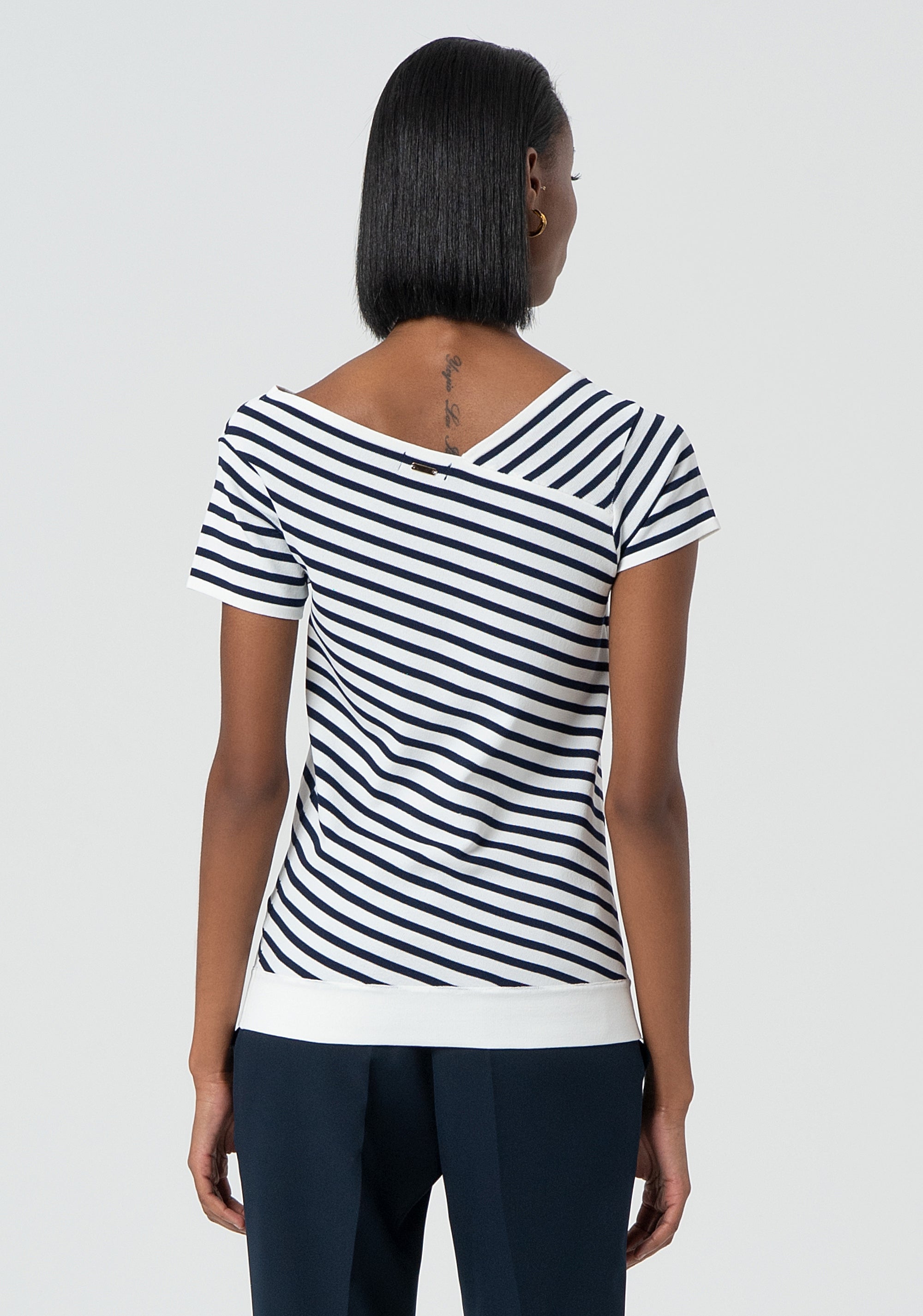 Knitwear regular fit with stripes Fracomina FR25ST7032K416N8-957-4
