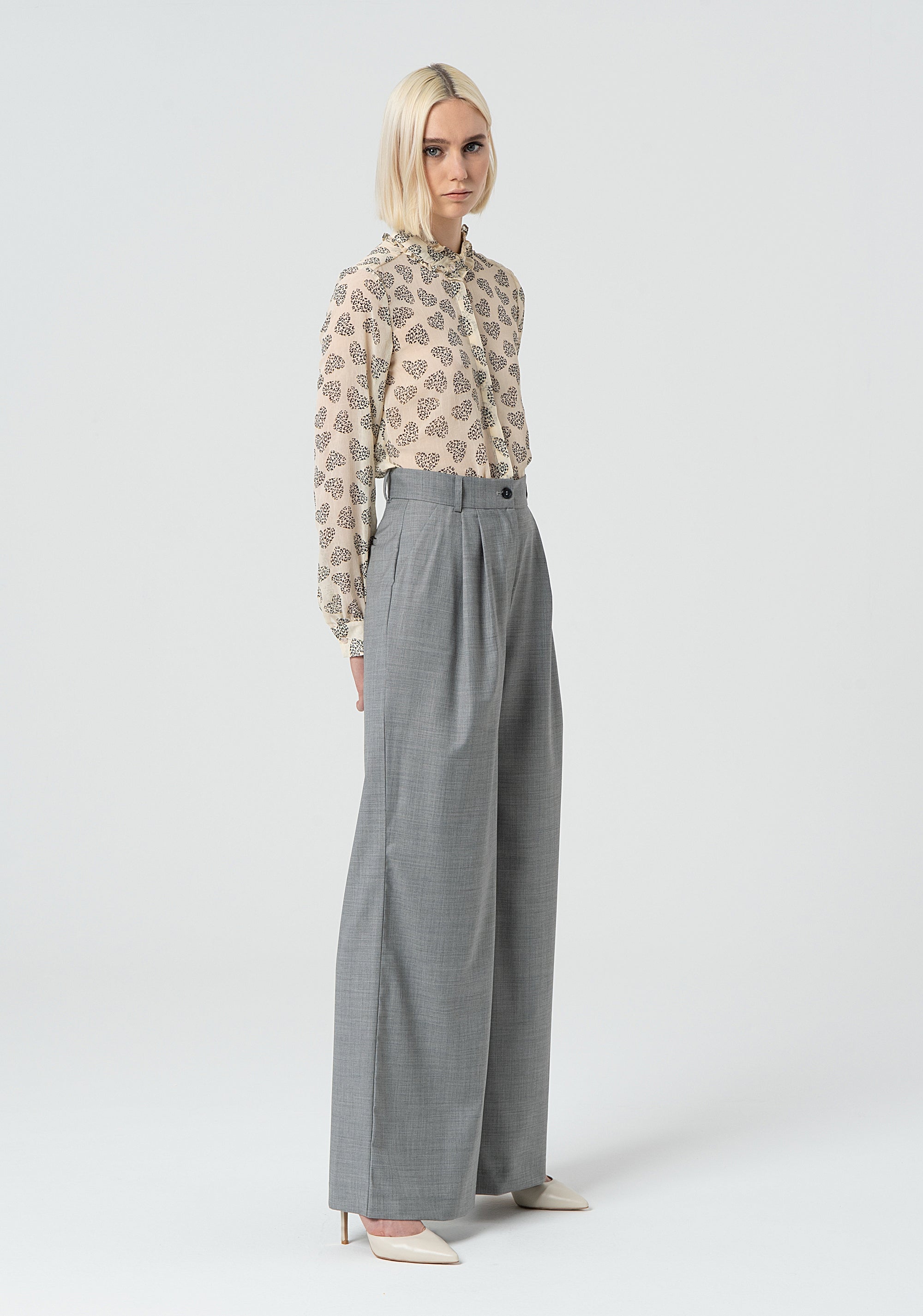 Palazzo pant made in cool wool FR25SV3023W75901-T04 Fracomina