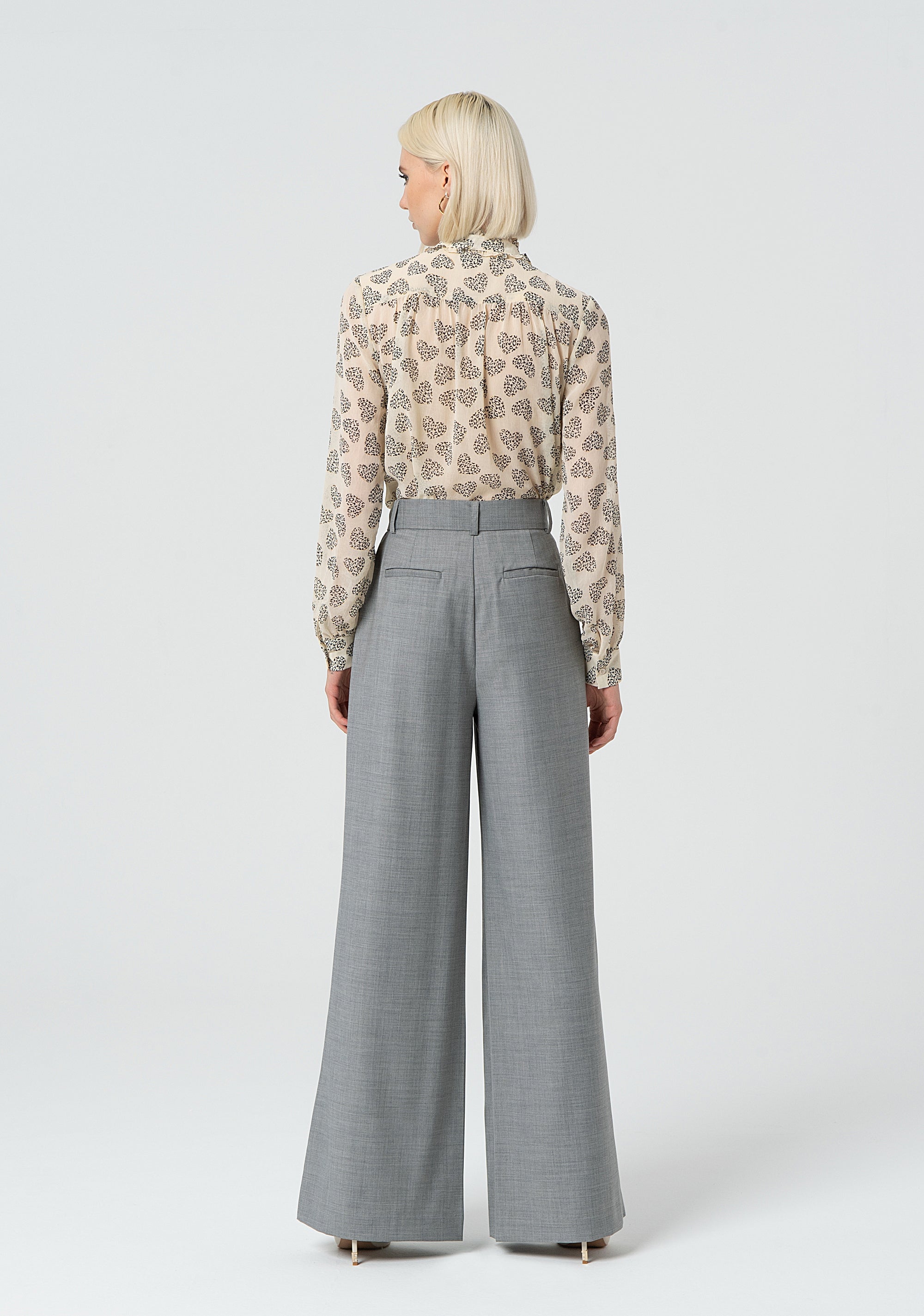 Palazzo pant made in cool wool FR25SV3023W75901-T04 Fracomina