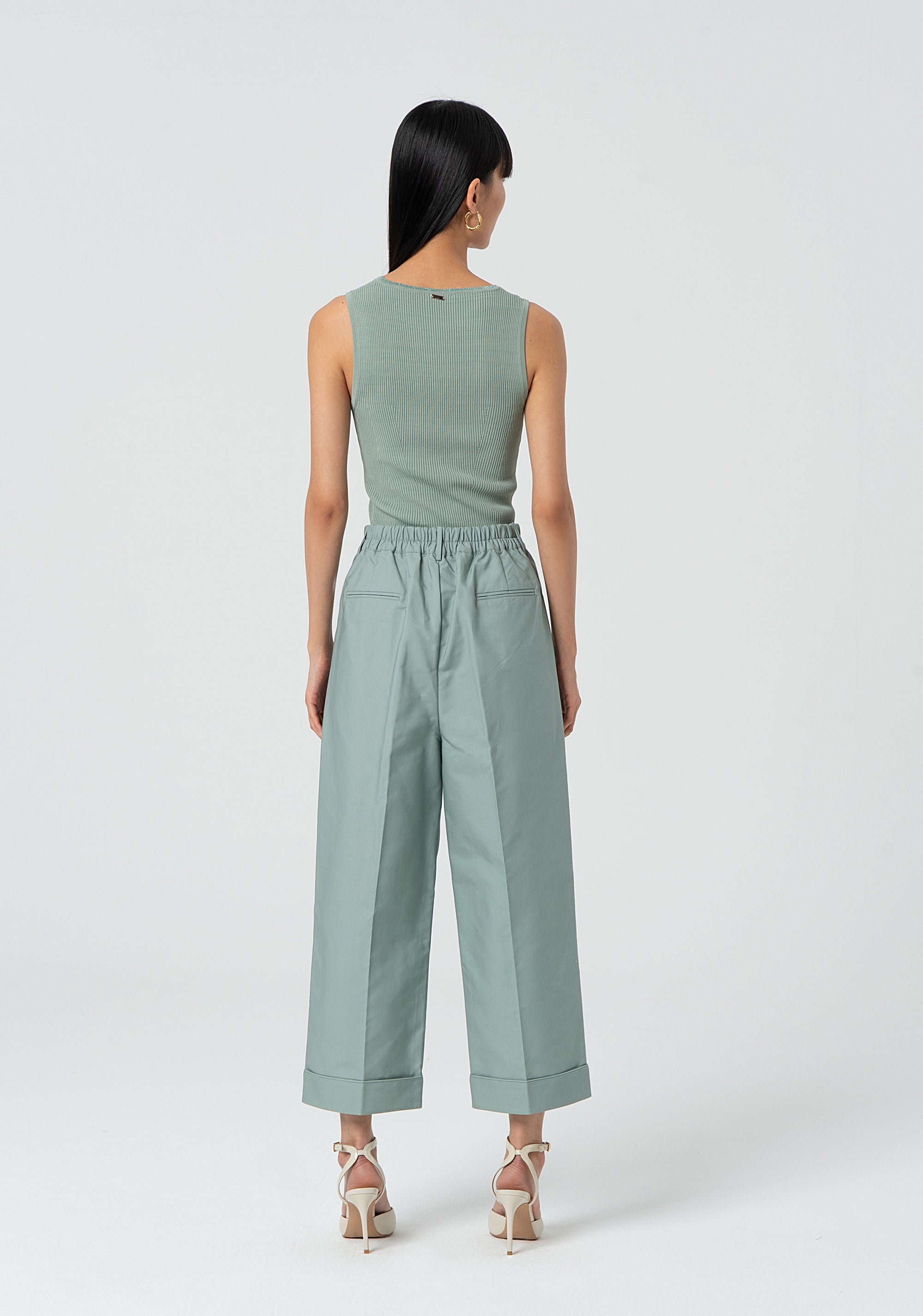 Straight leg pant made in cotton Fracomina FR25SVD012W76401-247-4