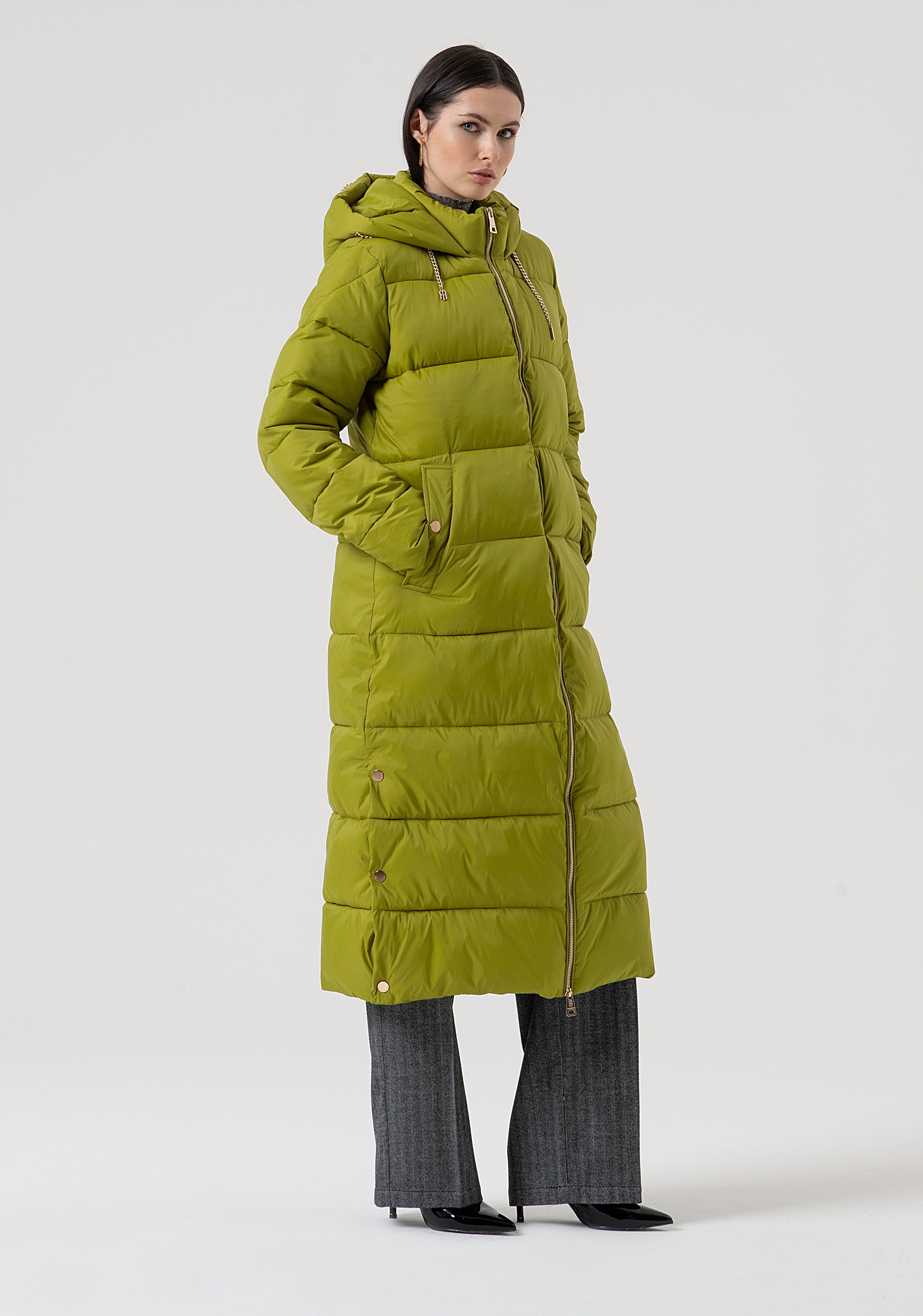 Long padded jacket regular fit Fracomina FR25WC3001O42301-813-3