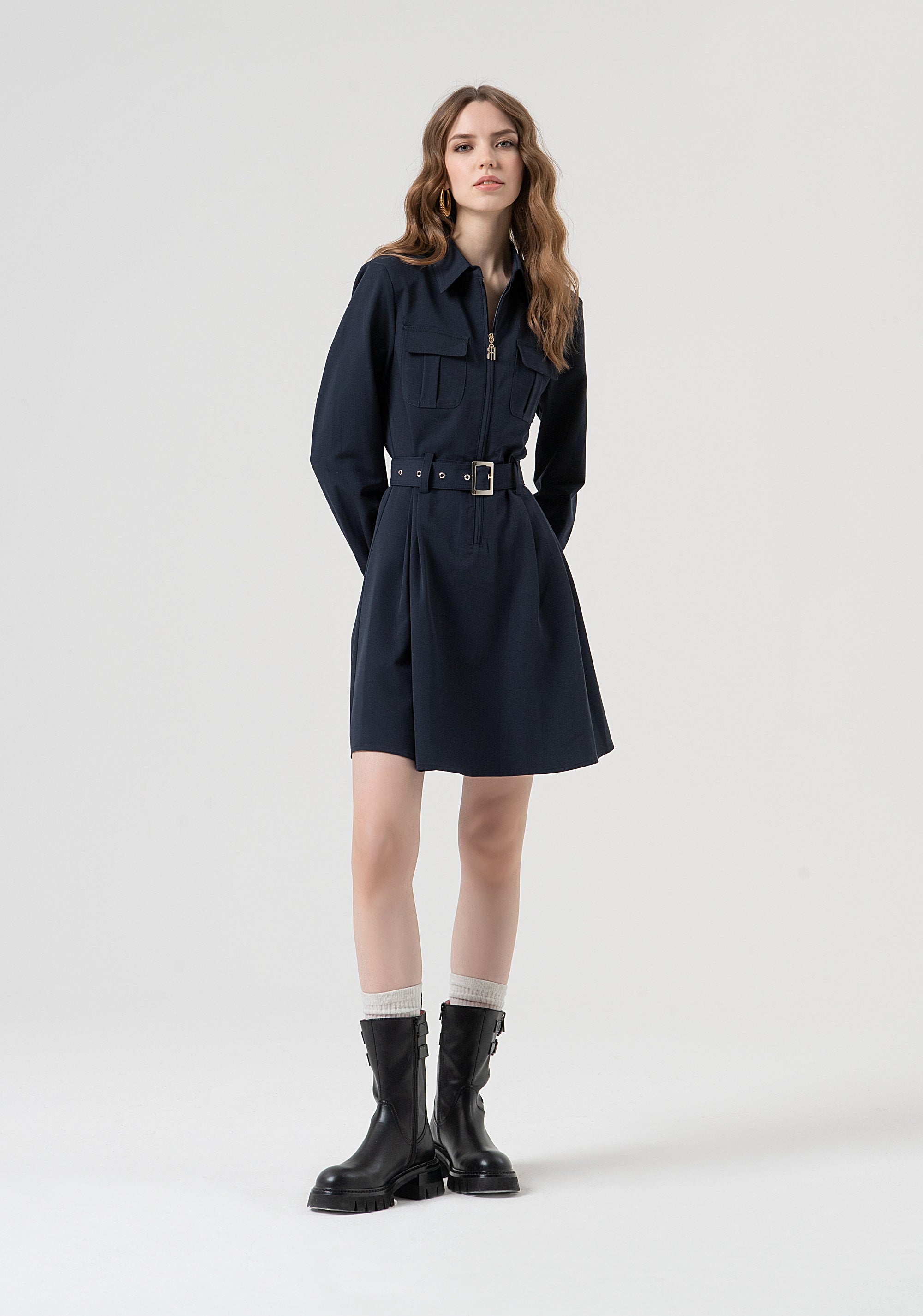 Mini chemisier dress regular fit Fracomina FR25WD1014W71901-117-1