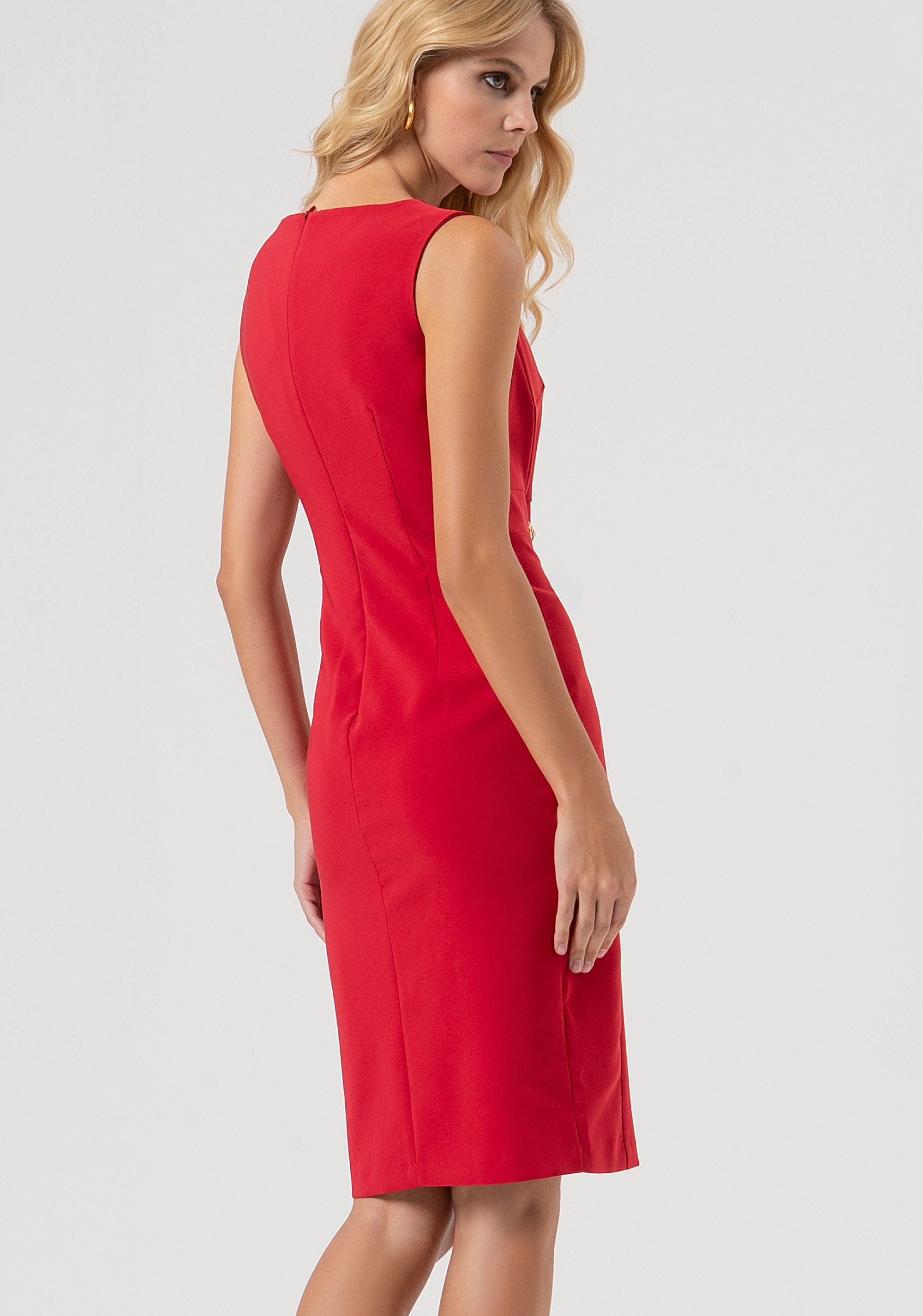 Sheath dress slim fit middle length Fracomina FR25WD2001W42901-T51-4