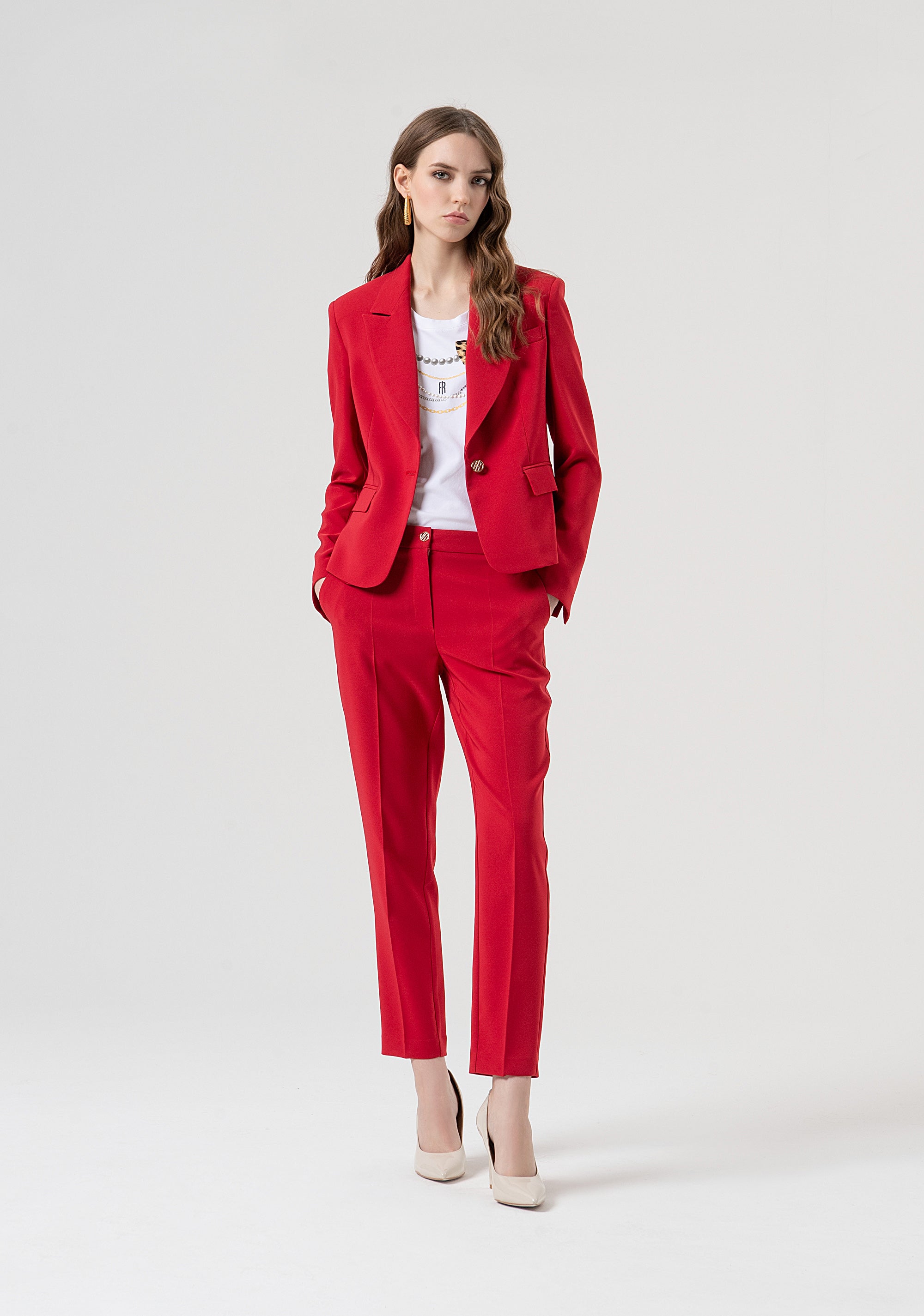 Blazer jacket regular fit single breasted Fracomina FR25WJ1001W42901-T51-5